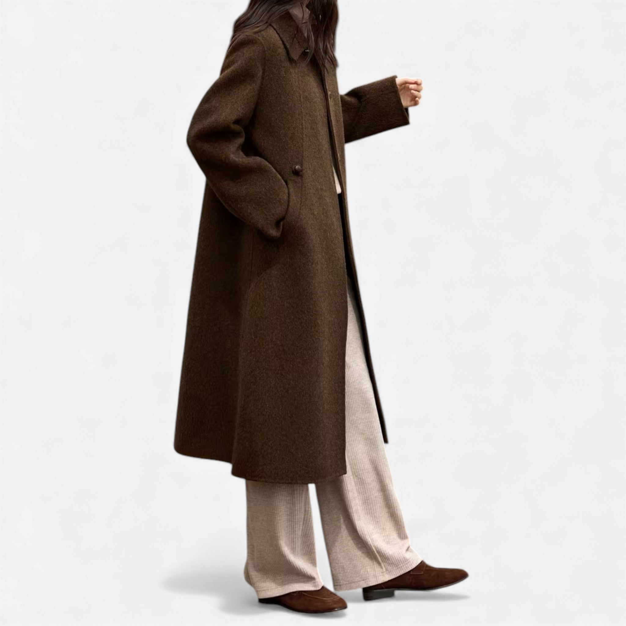 Maison Dresson | Women’s Structured Long Woollen Winter Coat