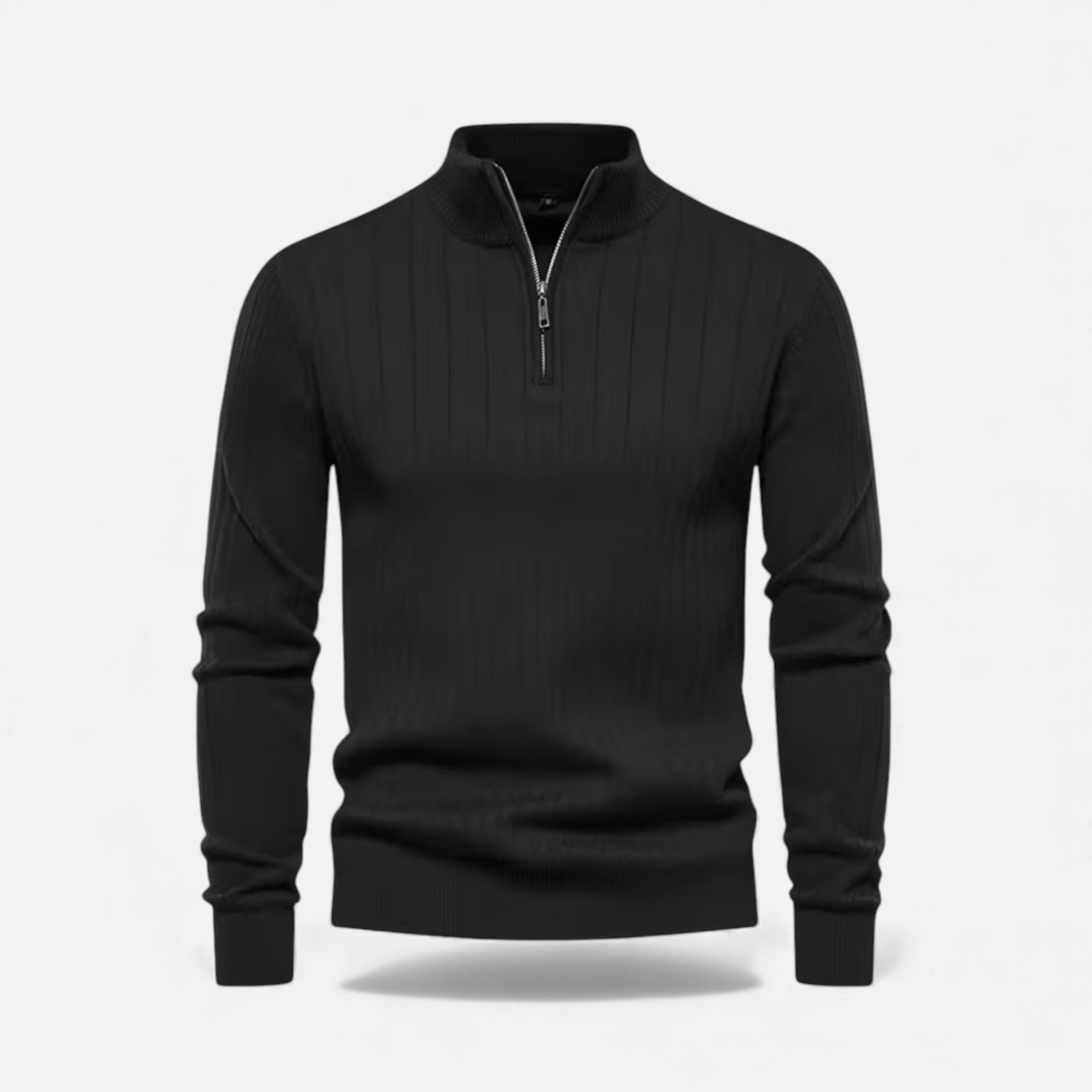 Maison Dresson | Men’s Warm Minimalist Zippered Knit Sweater