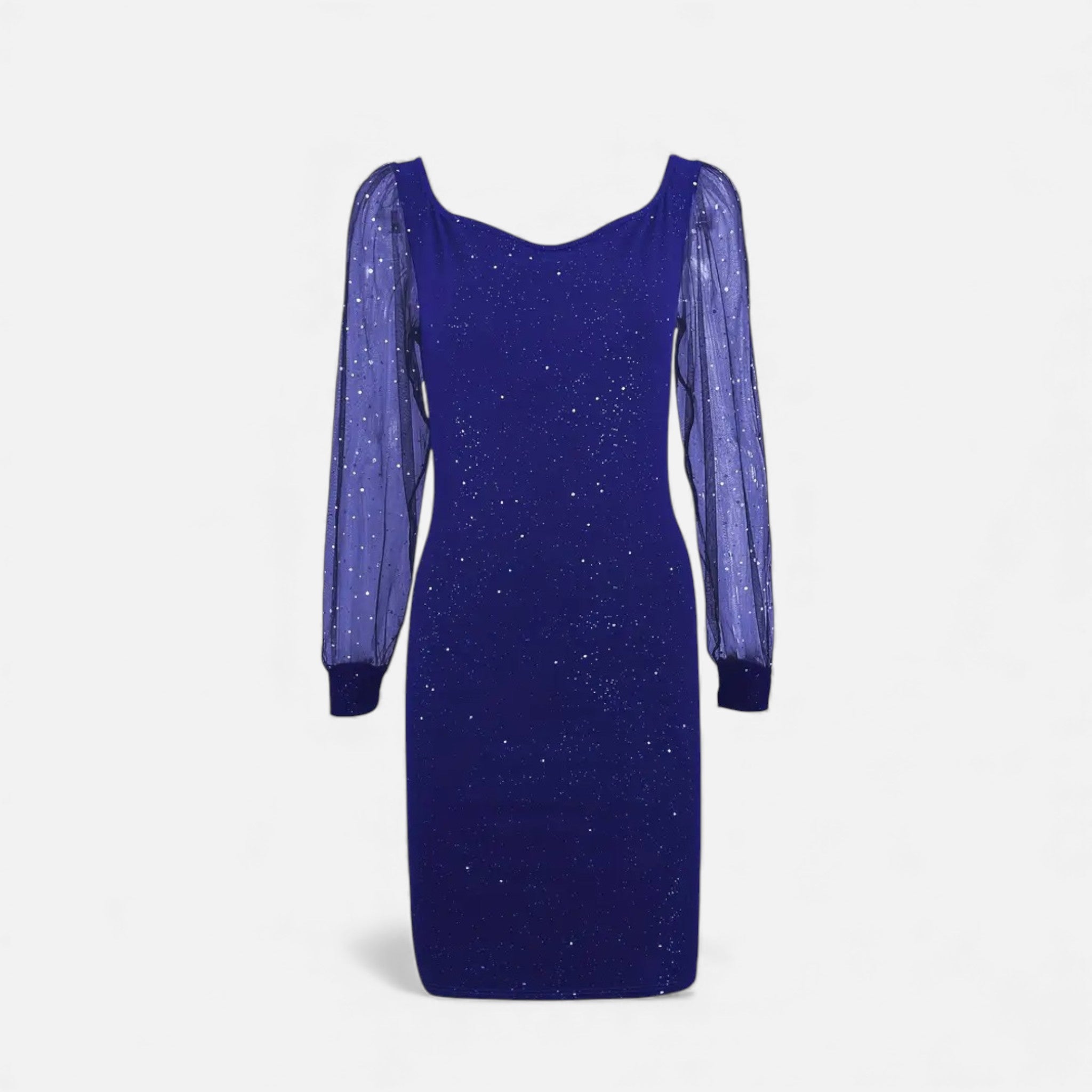 Maison Dresson | Women’s V-Neck Sequin Mesh Bodycon Dress