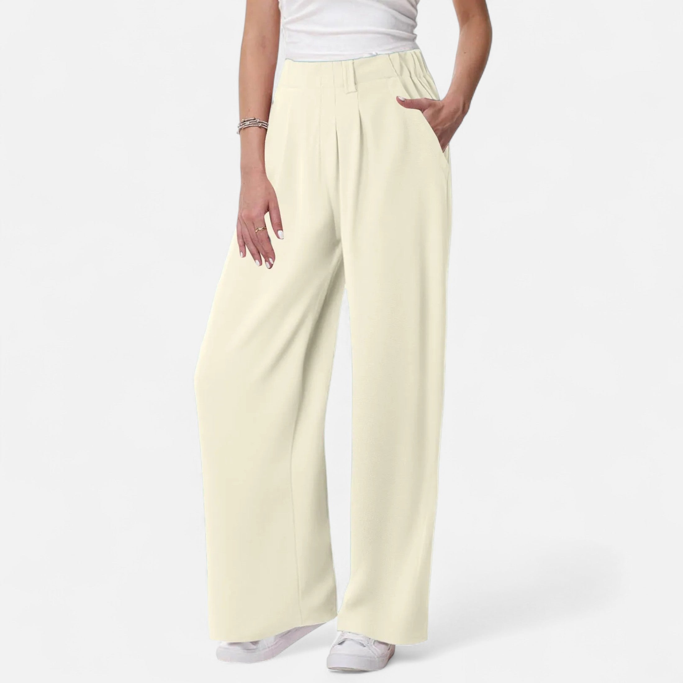 Maison Dresson | Women's Elegant Waffle Palazzo