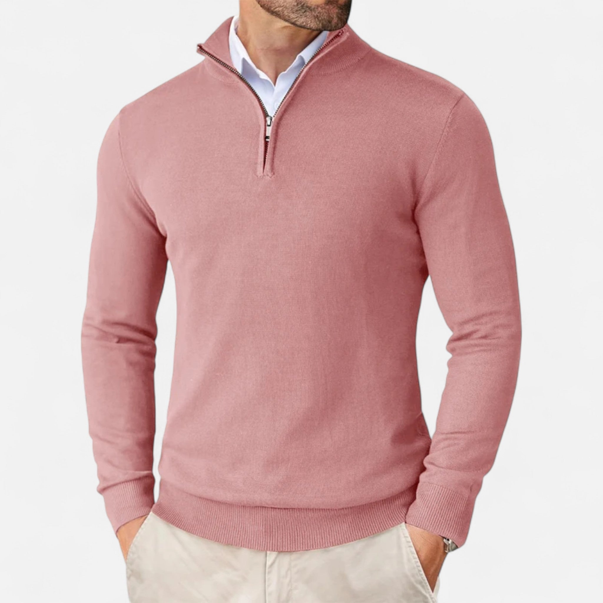 Maison Dresson | Men’s Slim-Fit Sweater Quarter-Zip