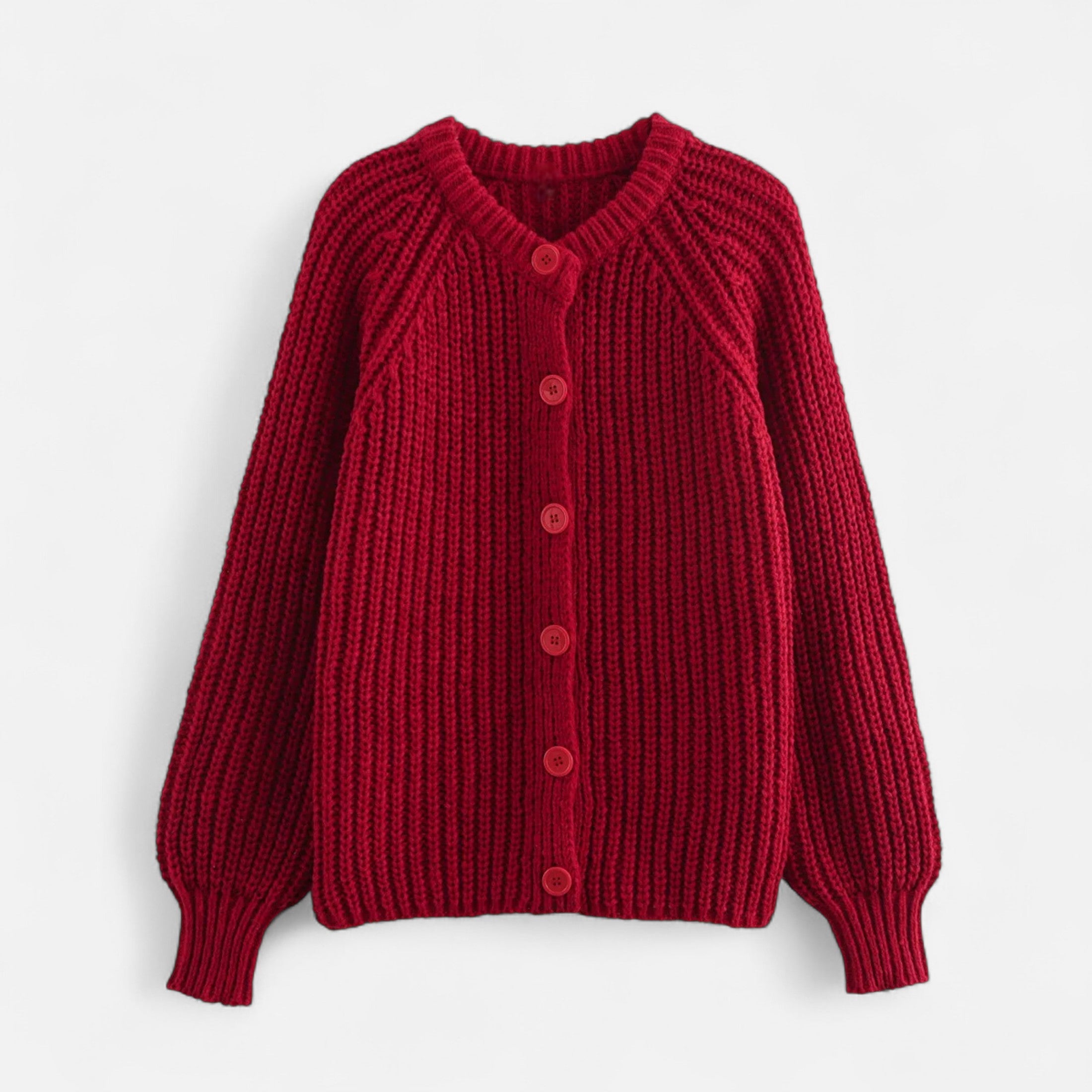Maison Dresson | Women’s Vintage Round Neck Knit Cardigan – Effortless Autumn Grace