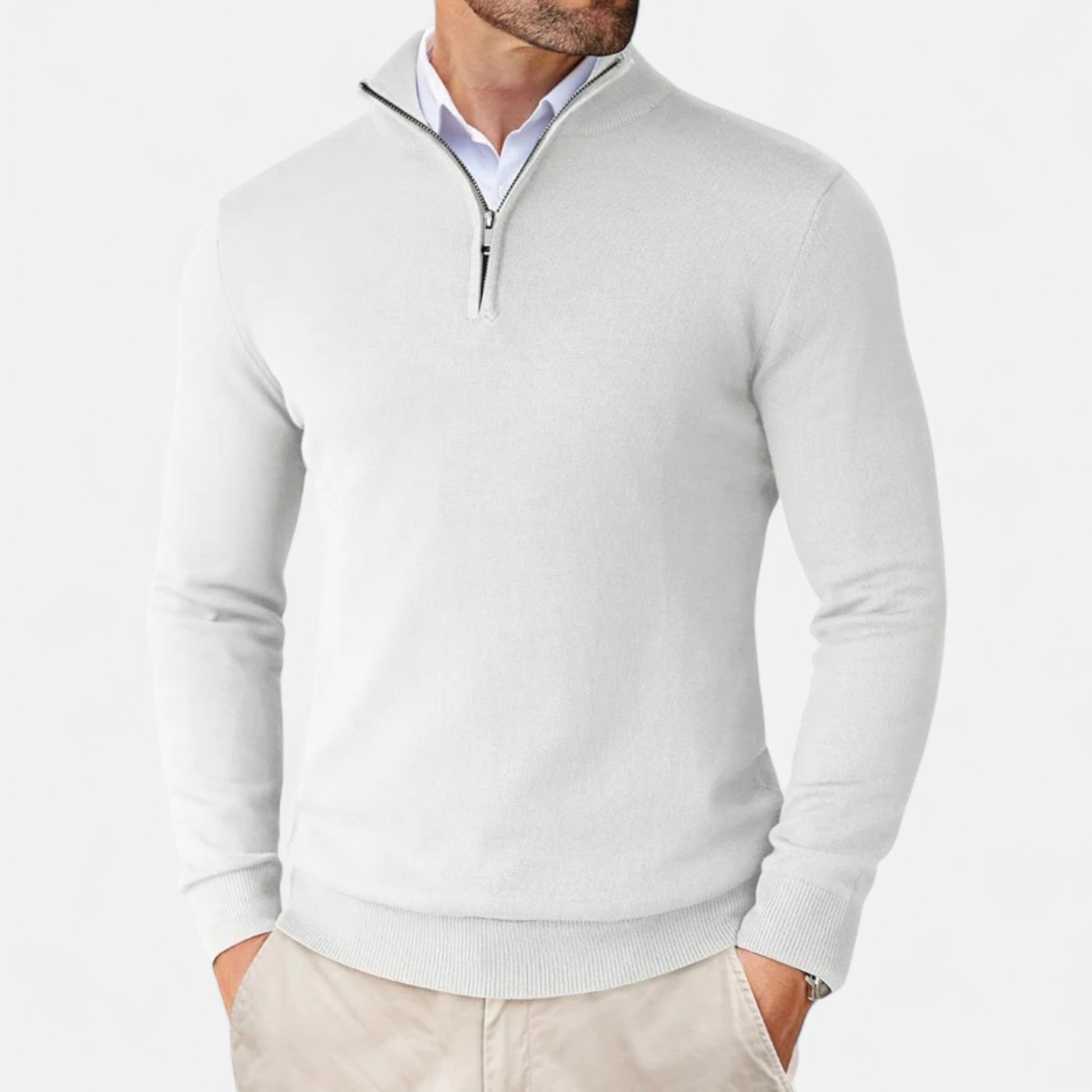 Maison Dresson | Men’s Slim-Fit Sweater Quarter-Zip