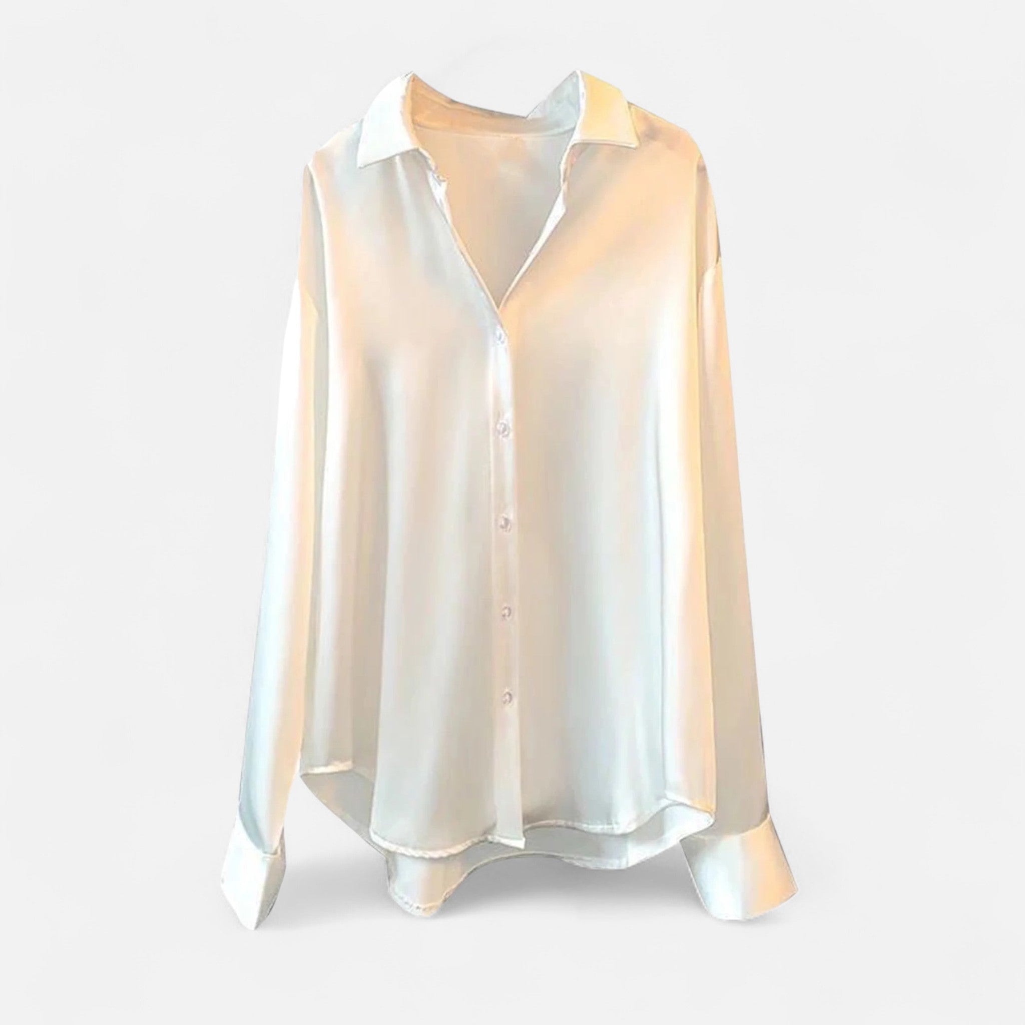 Maison Dresson | Women’s Silk Satin Blouse – Autumn Poise Edition