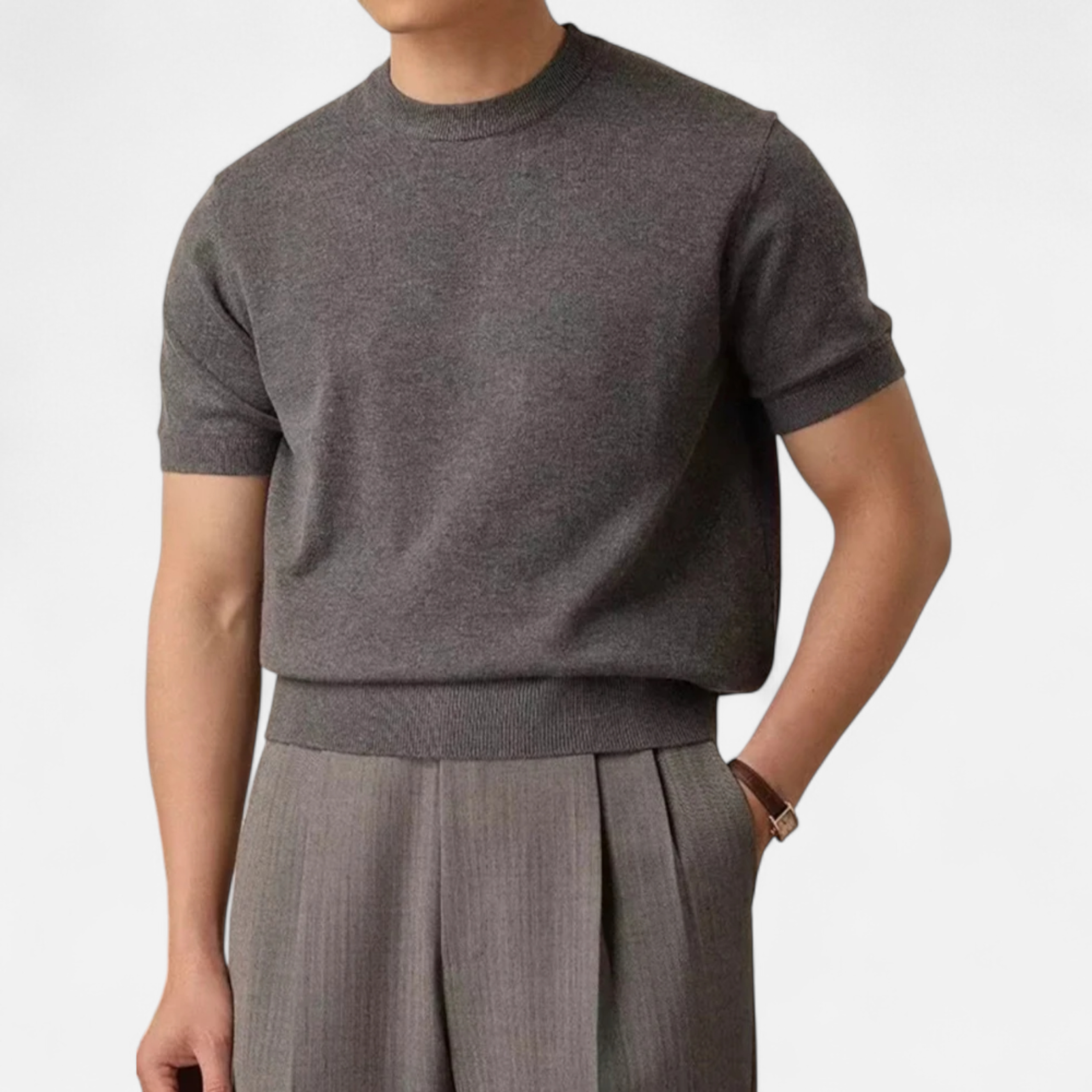 Maison Dresson | Men’s Slim-Fit Knitted T-Shirt