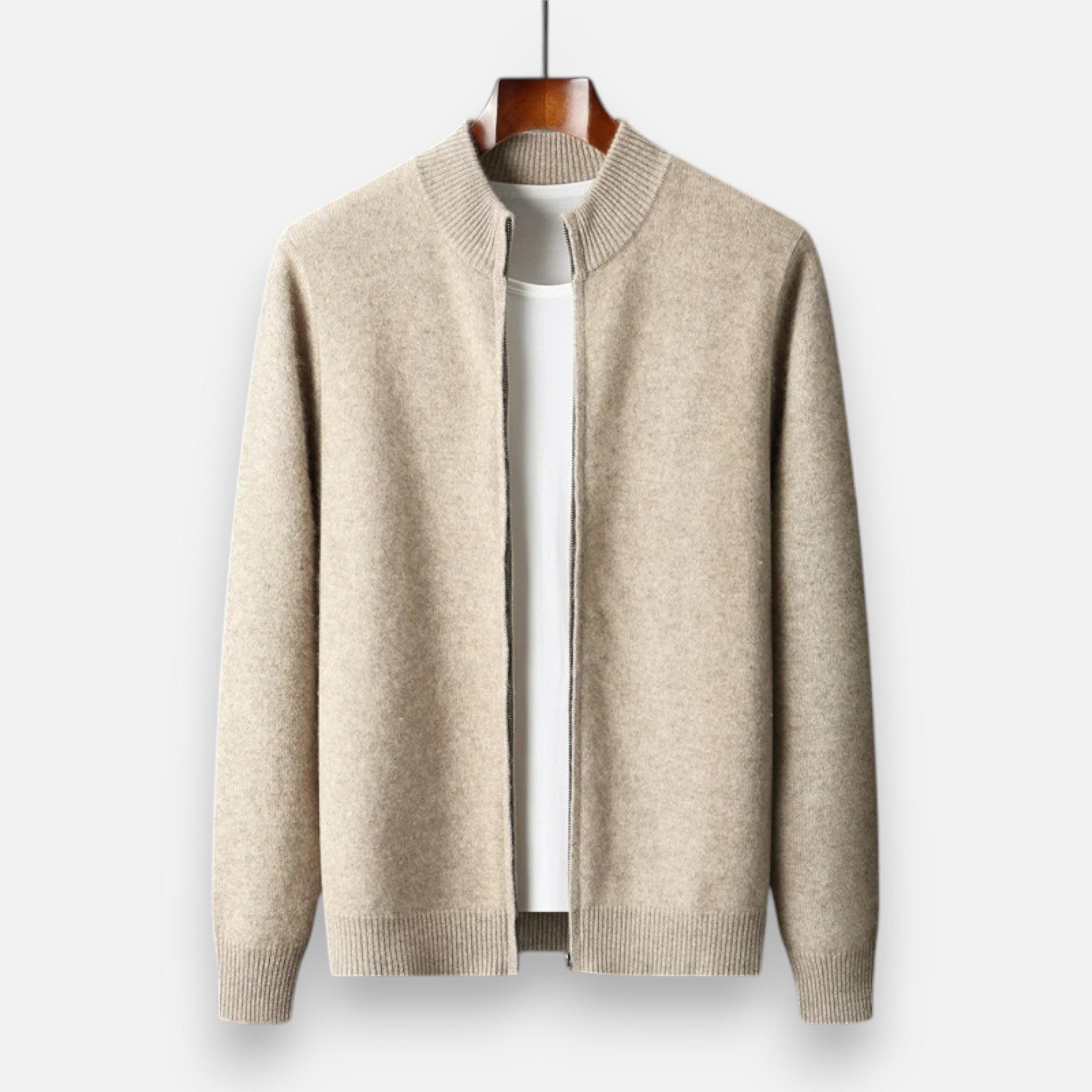 Maison Dresson | Men’s Merino Wool Zip Sweater