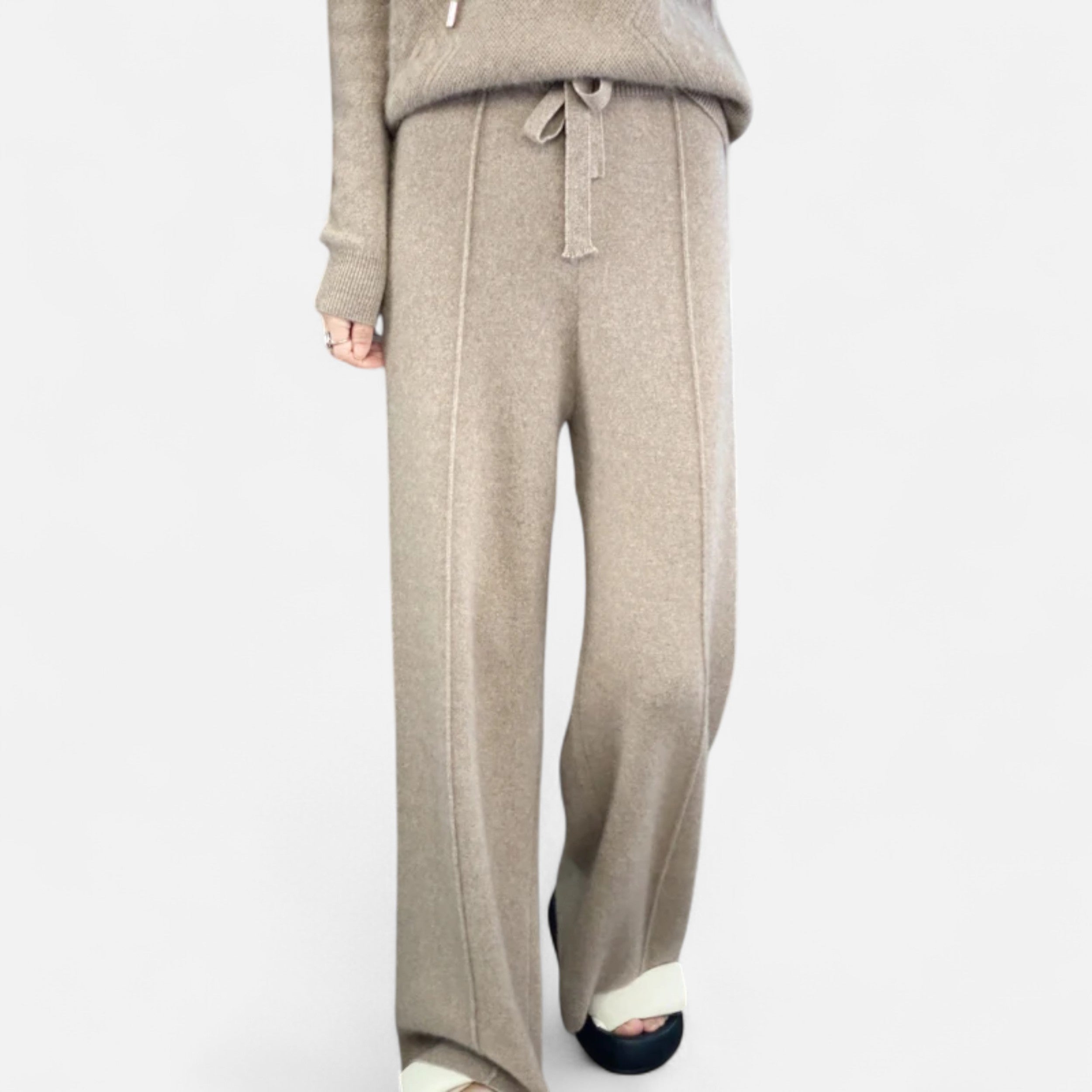 Maison Dresson | Women’s Wool Wide-Leg Knit Trousers