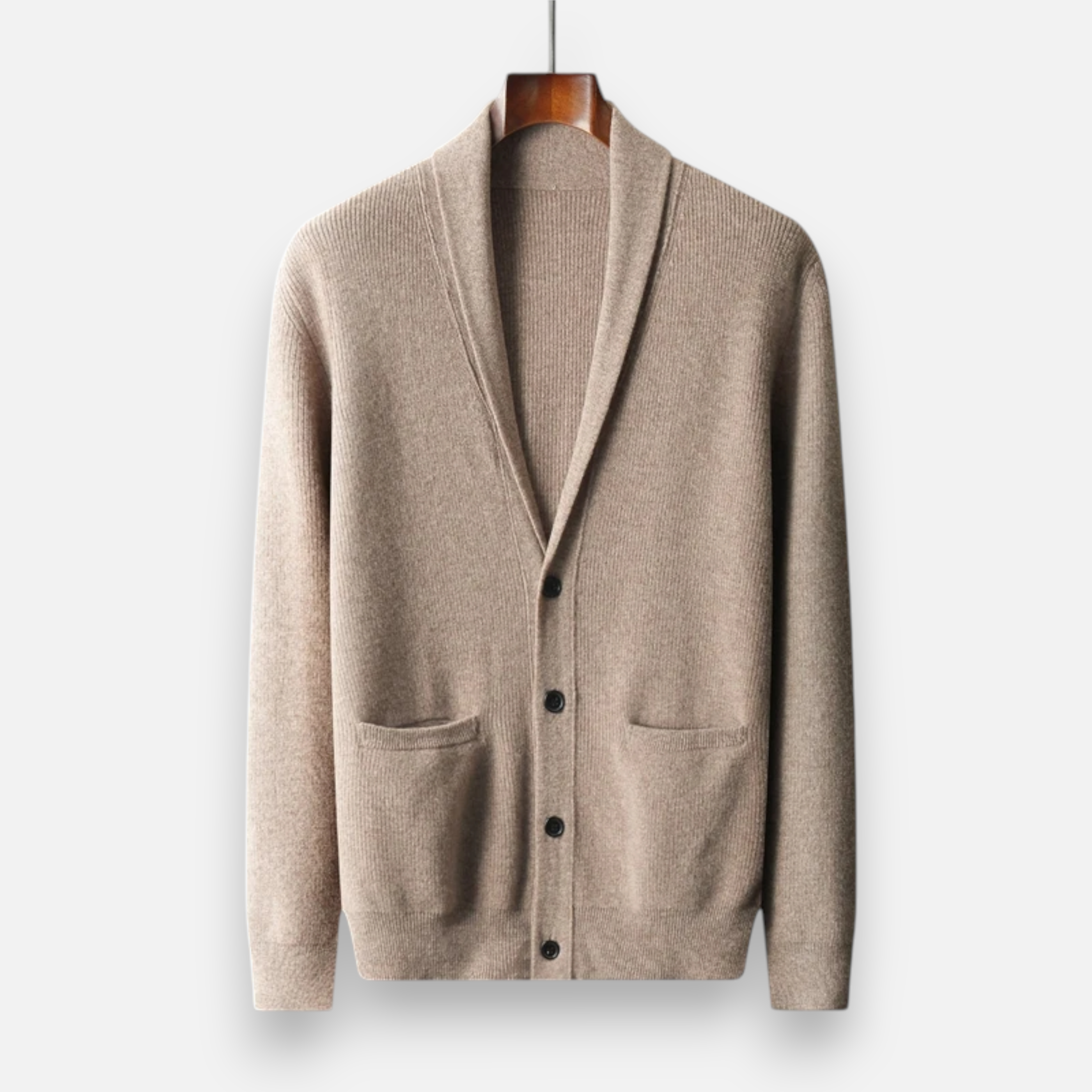 Maison Dresson | Men’s Merino Wool Suit-Collar Cardigan