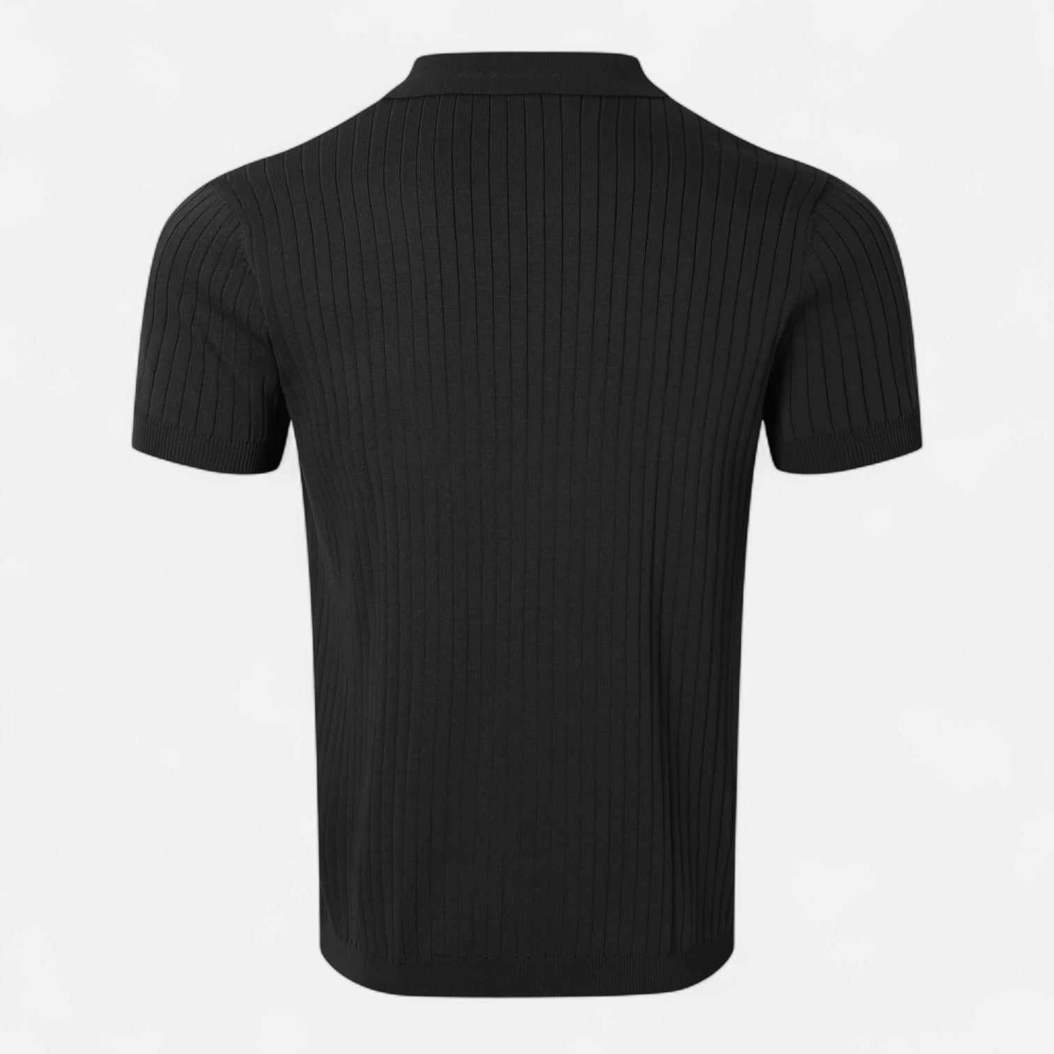 Maison Dresson | Men’s Retro Knitted Short‑Sleeve Striped Polo – Heritage Texture, Casual Refinement