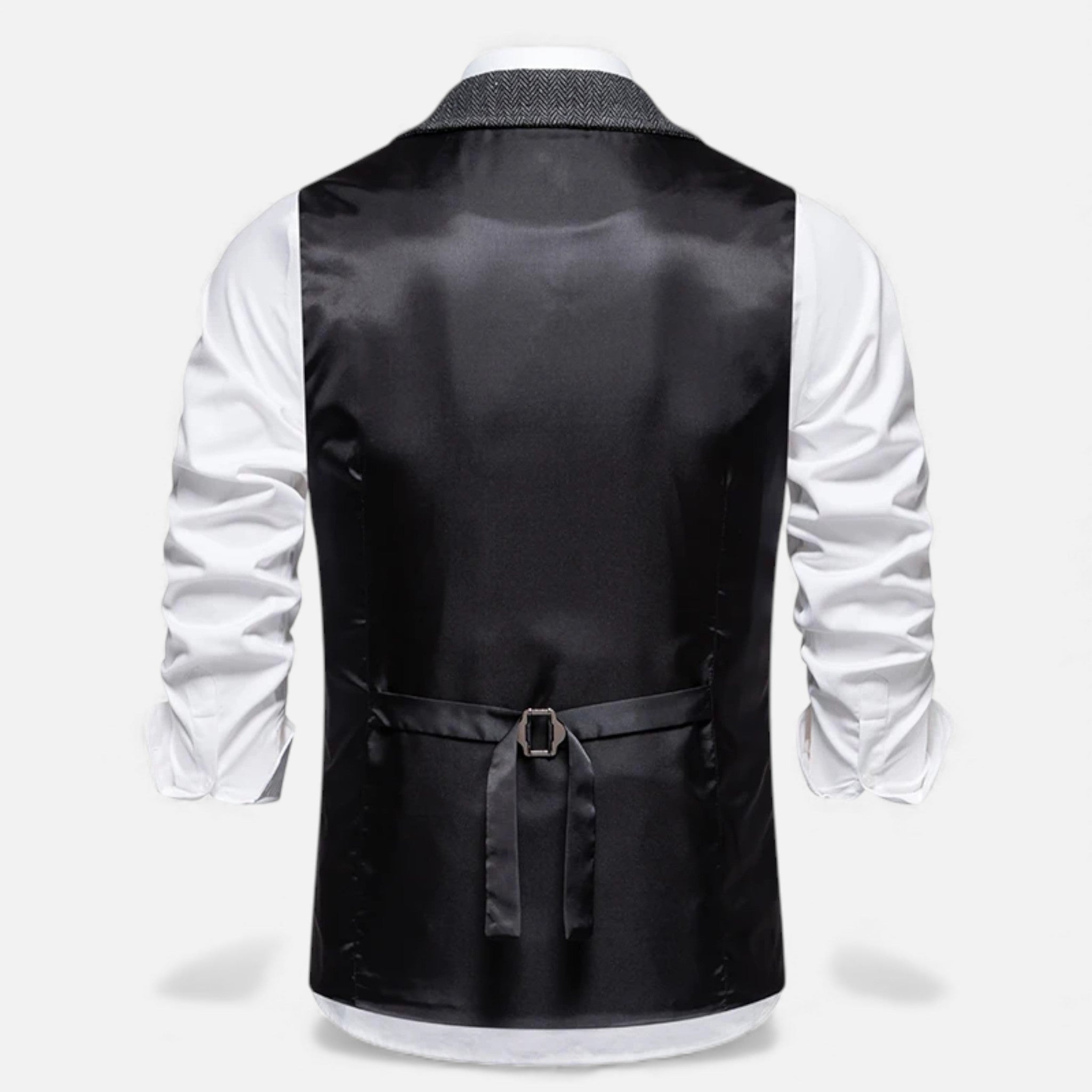 Maison Dresson | Men’s Vintage Tweed Suit Vest with Lapel Chain