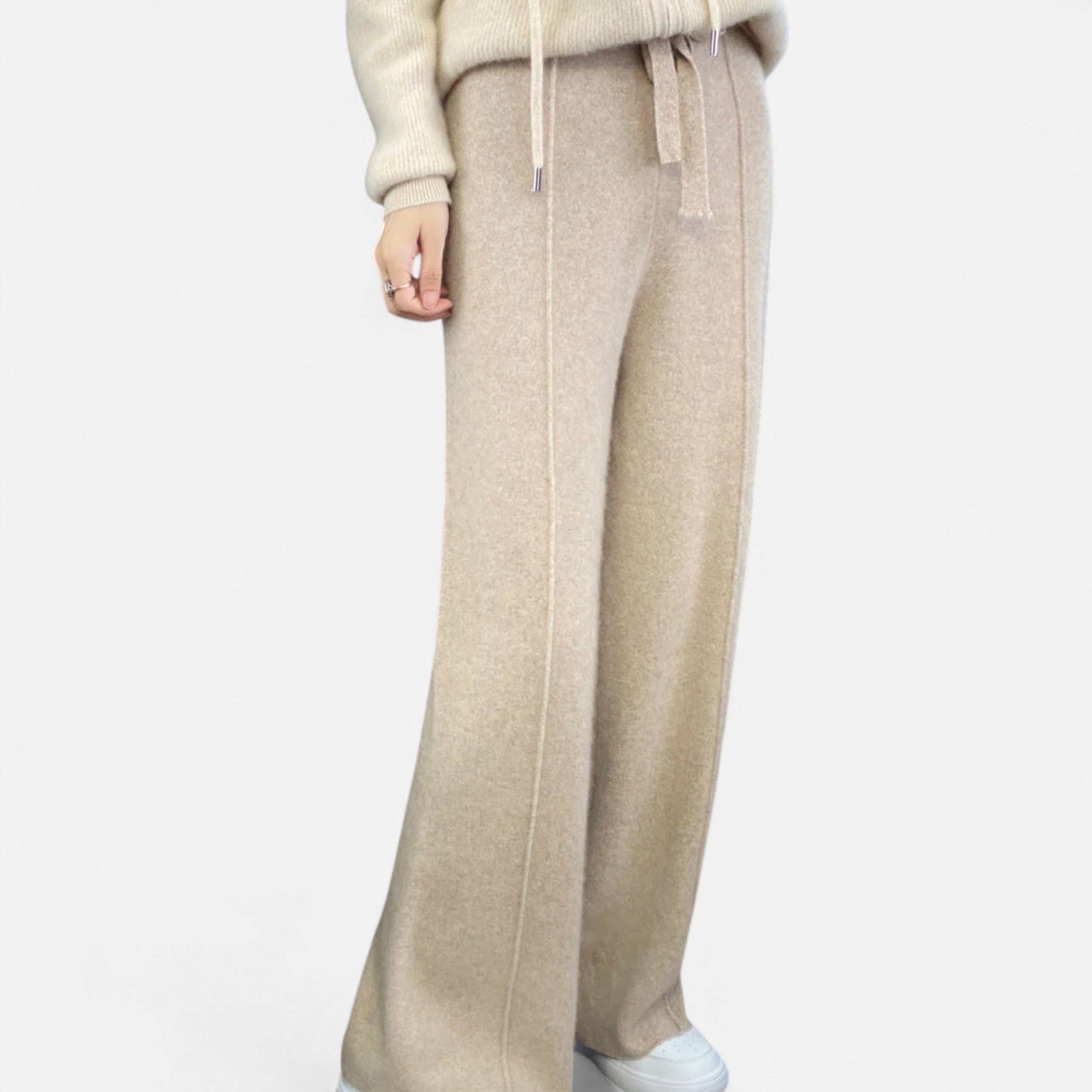 Maison Dresson | Women’s Wool Wide-Leg Knit Trousers