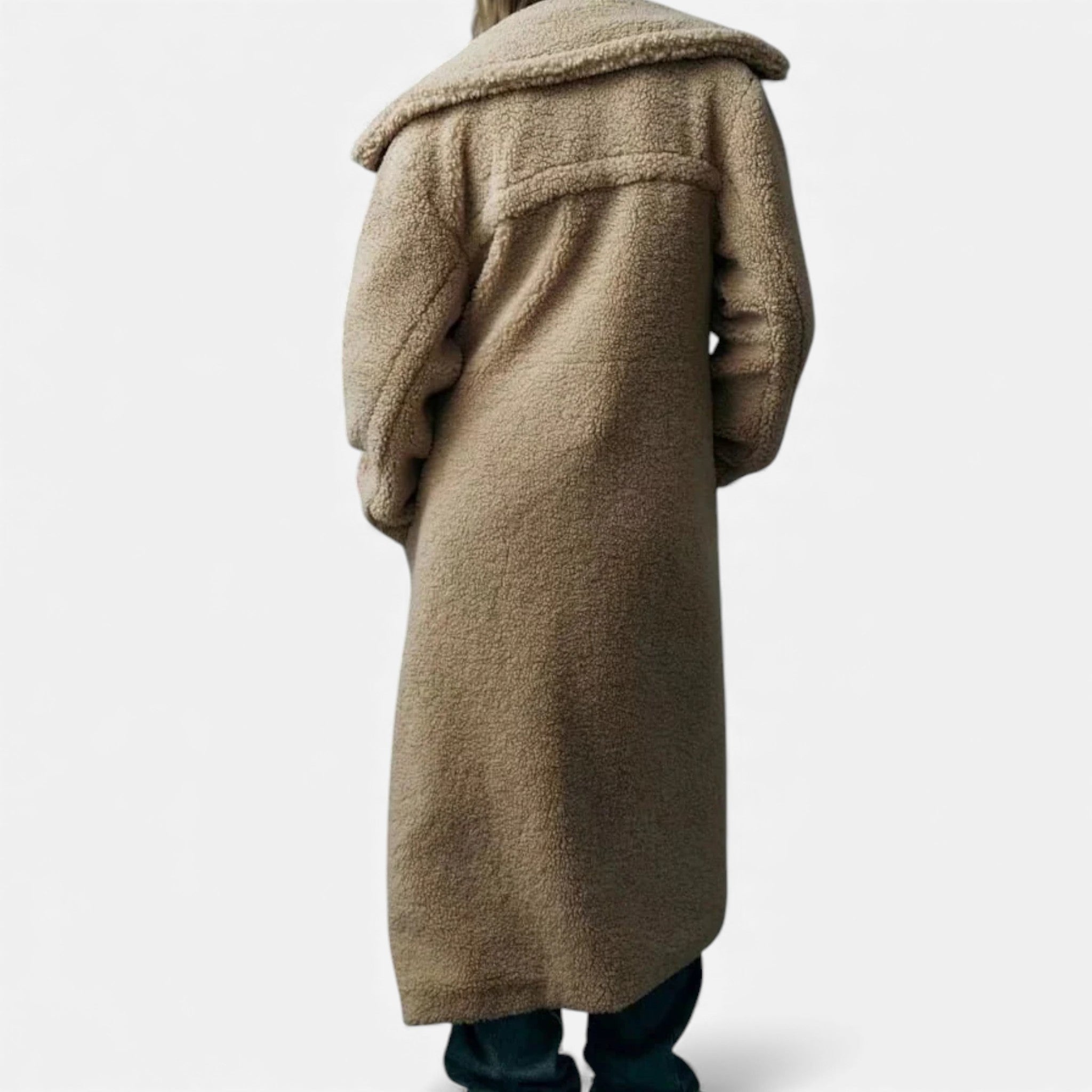 Maison Dresson | Women’s Long Double-Breasted Teddy Coat