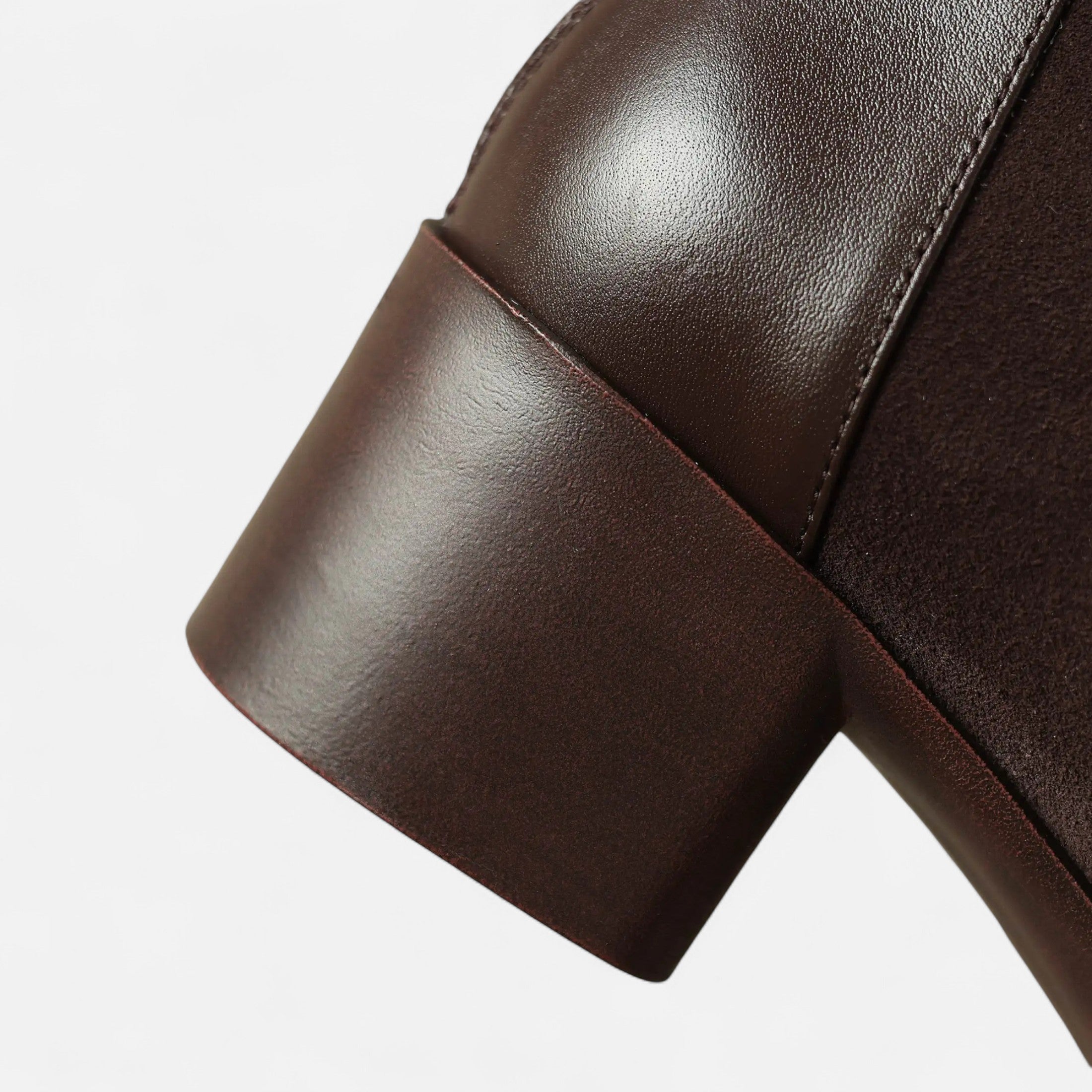 Maison Dresson | Women’s Suede Ankle Boots – Square Toe Mid-Heel