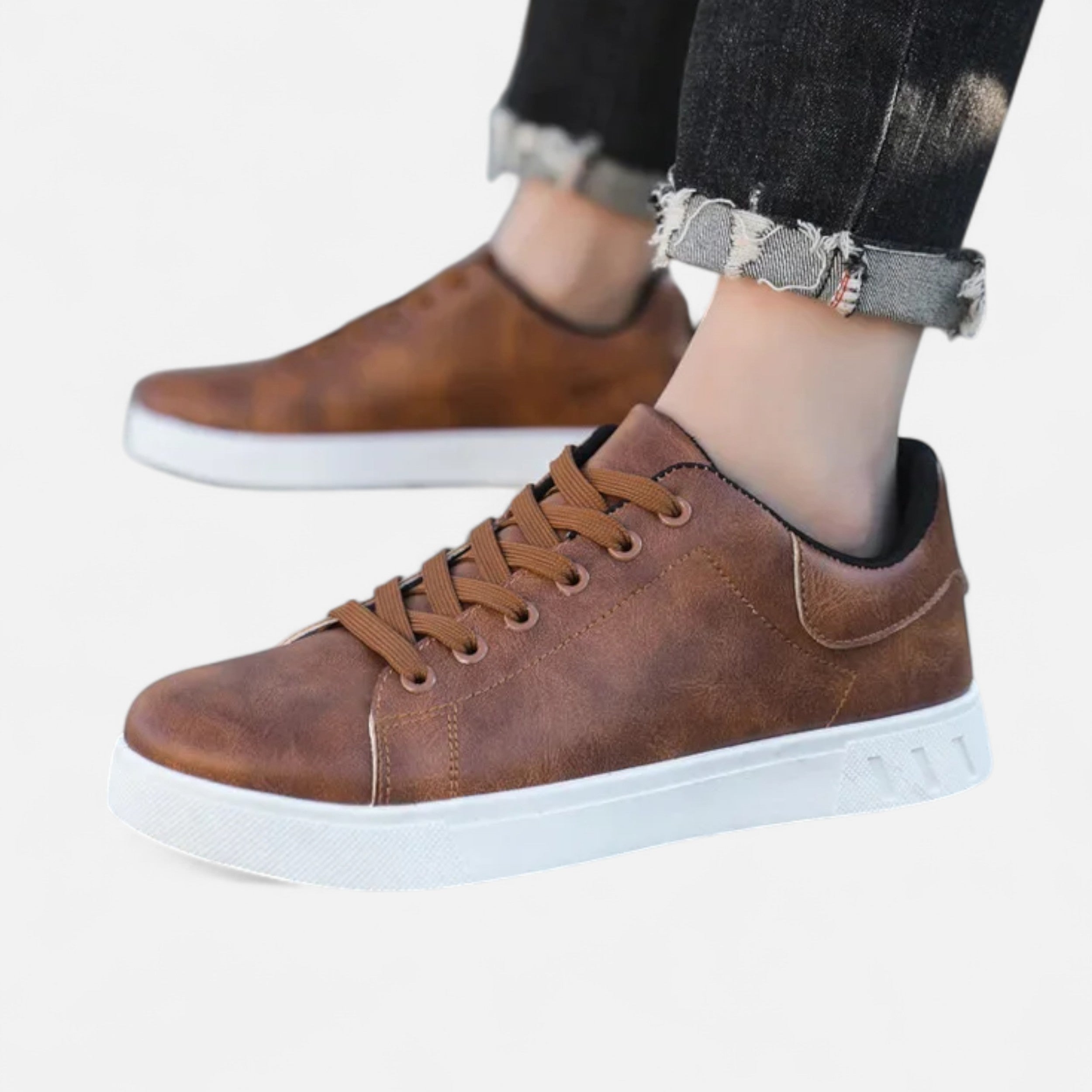 Maison Dresson | Men’s Casual Flat Leather Sneakers