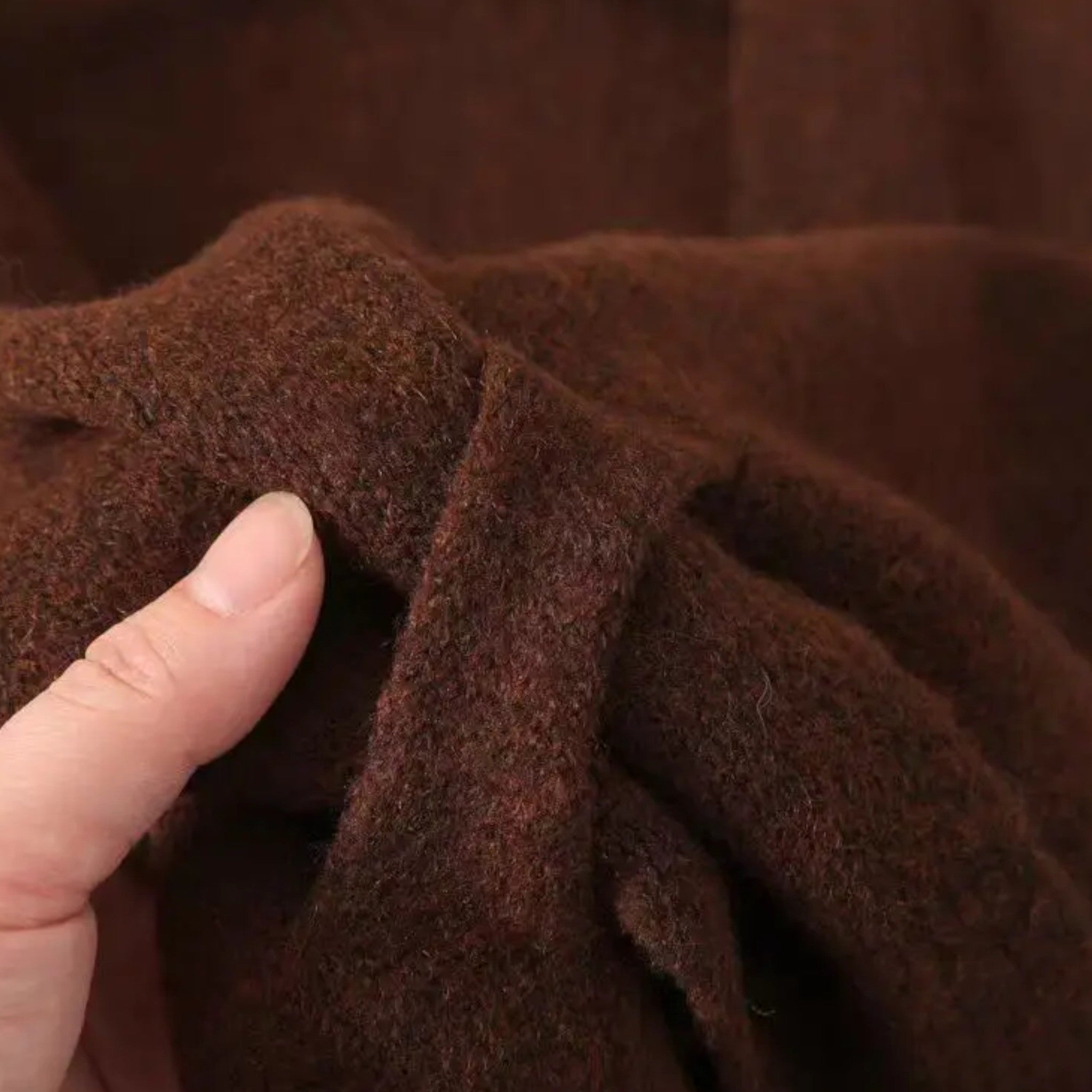 Maison Dresson | Women’s Oversized Wool-Blend Triangle Shawl Scarf