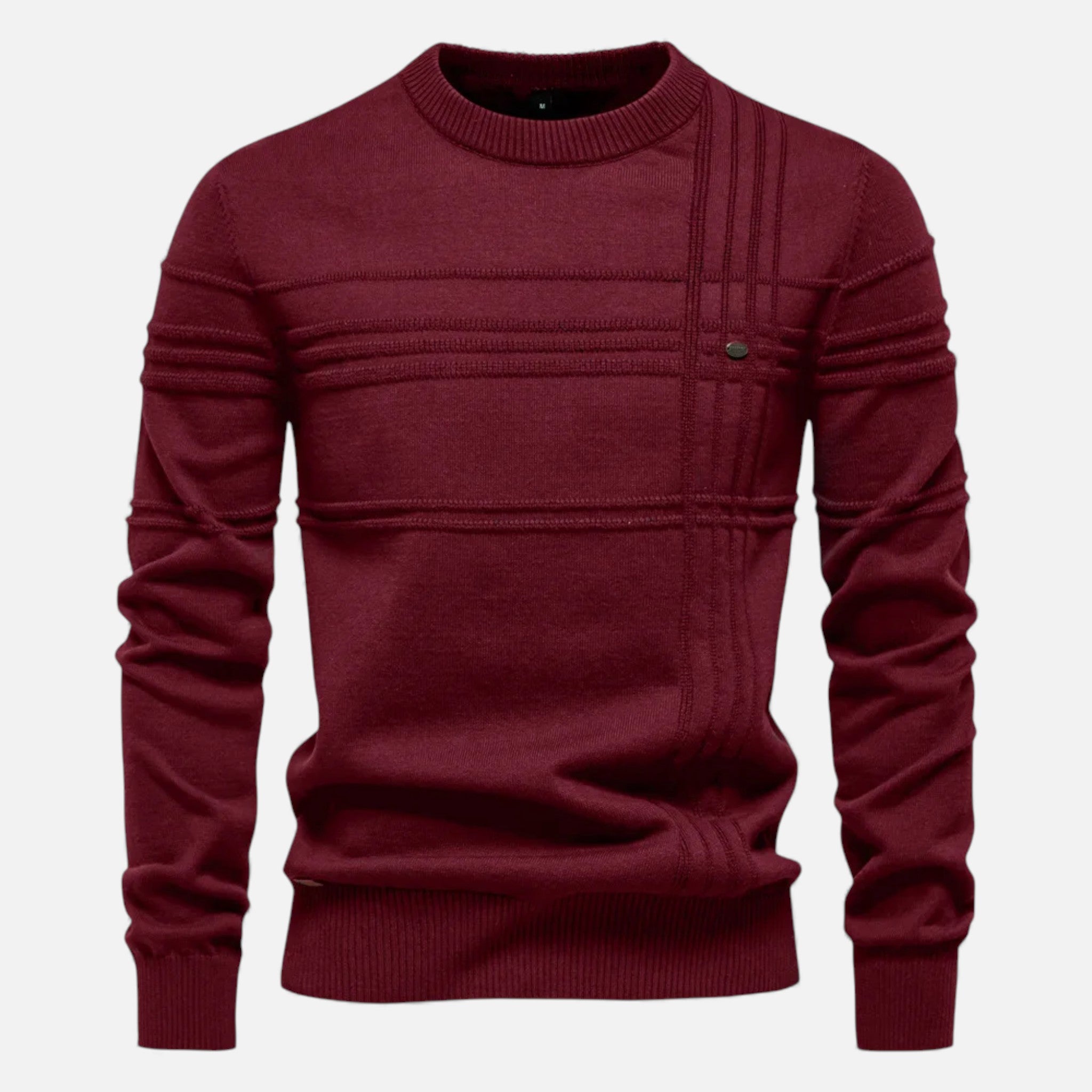 Maison Dresson | Men’s Slim Fit Structured Knit Sweater