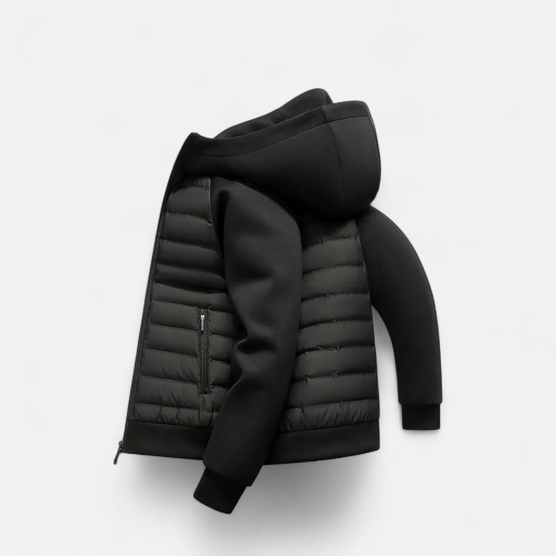 Maison Dresson | Men’s Hooded Down Jacket – Spliced Quilted Style