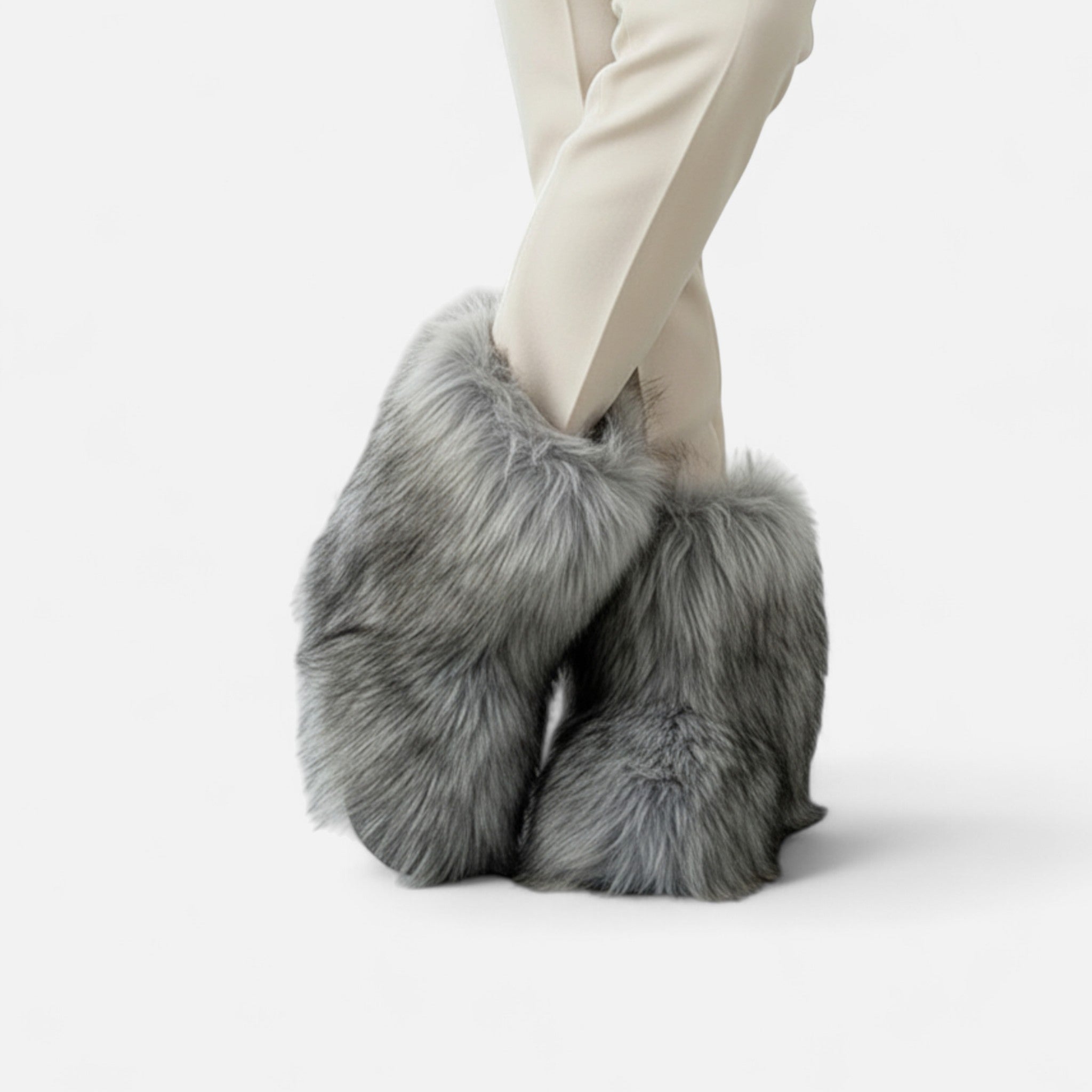 Maison Dresson | Women’s Faux Fur Boots – Winter Luxe Comfort