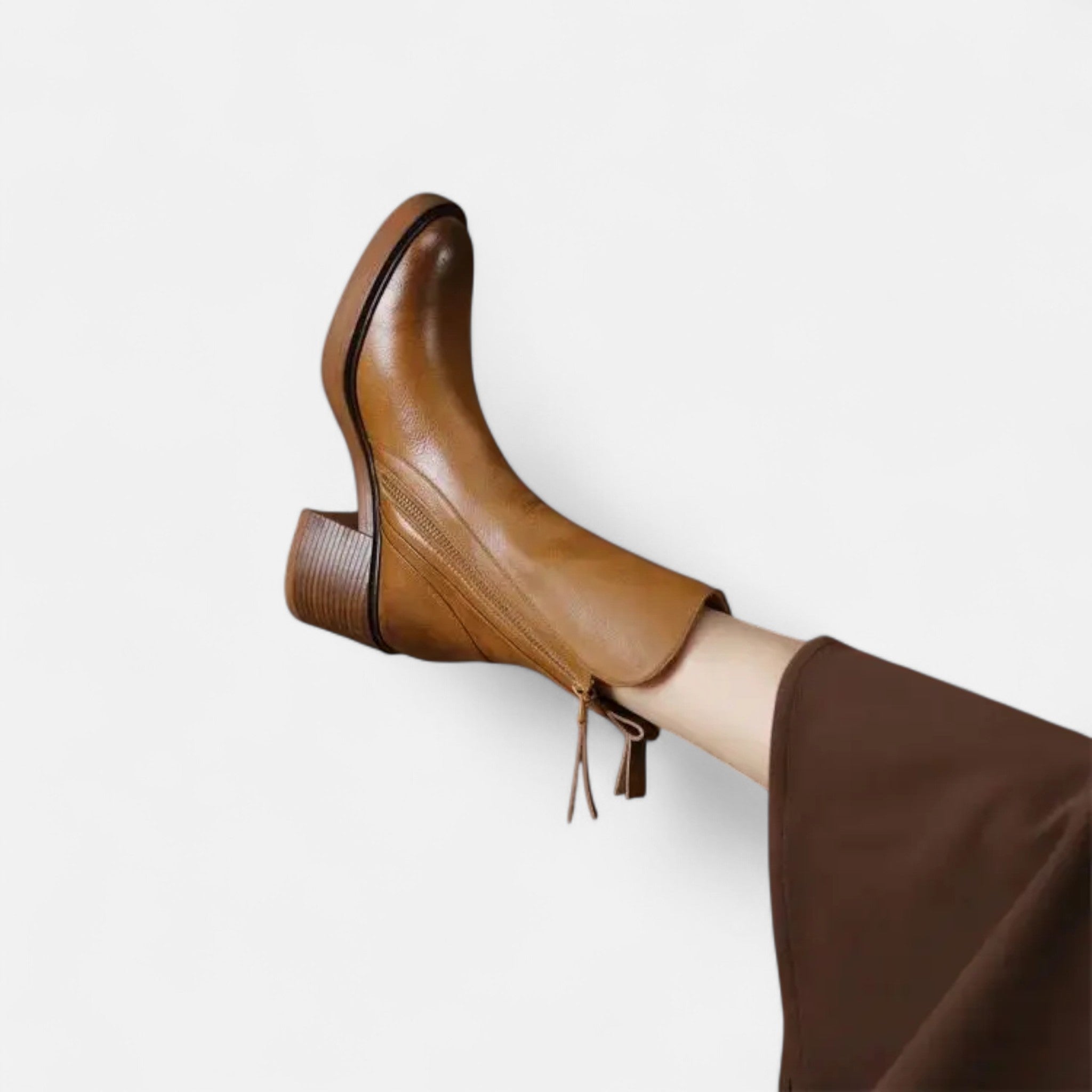 Maison Dresson | Women’s Roman Leather Flat Heel Boots