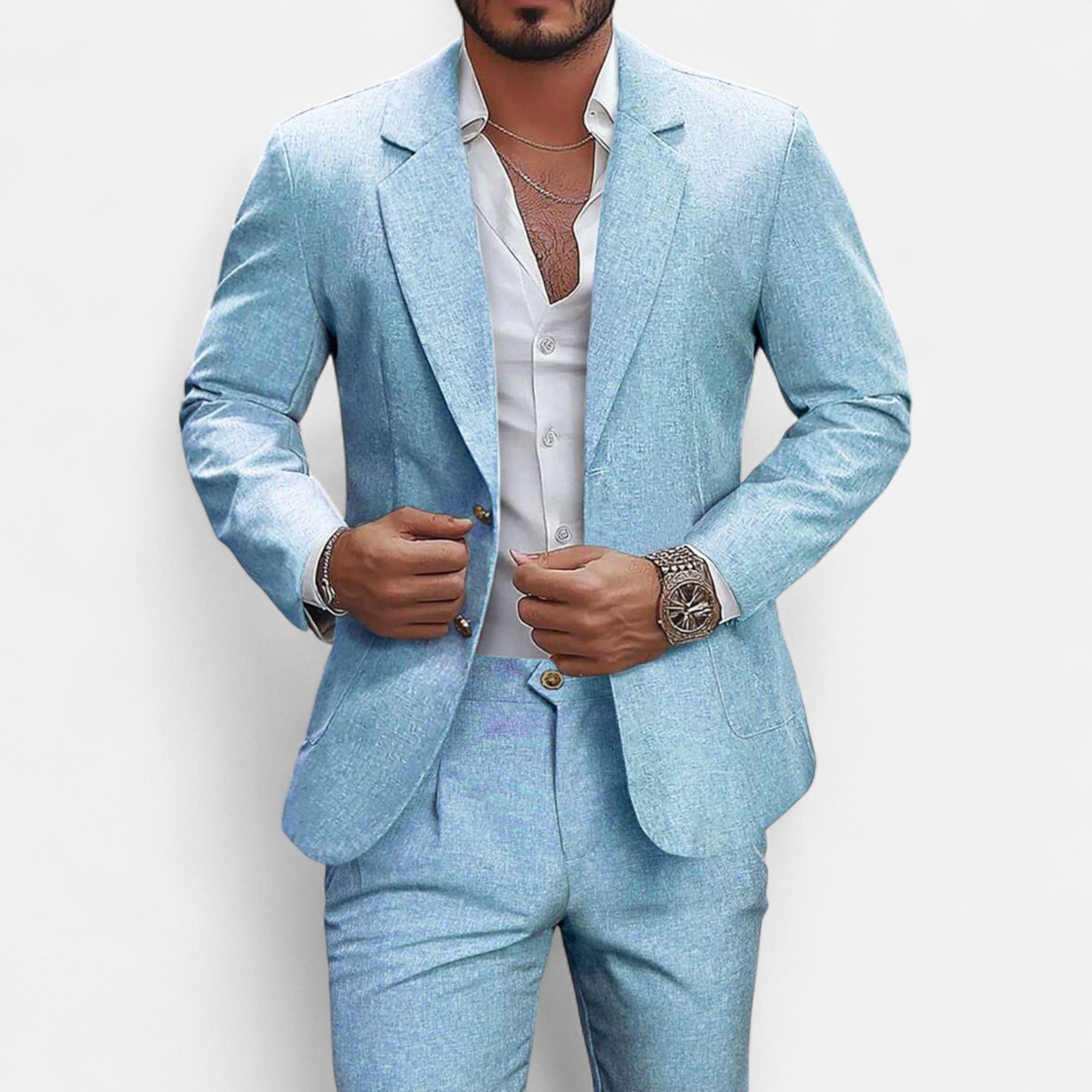 Maison Dresson | Men’s Single-Breasted Blazer & Trousers in Twill Heritage