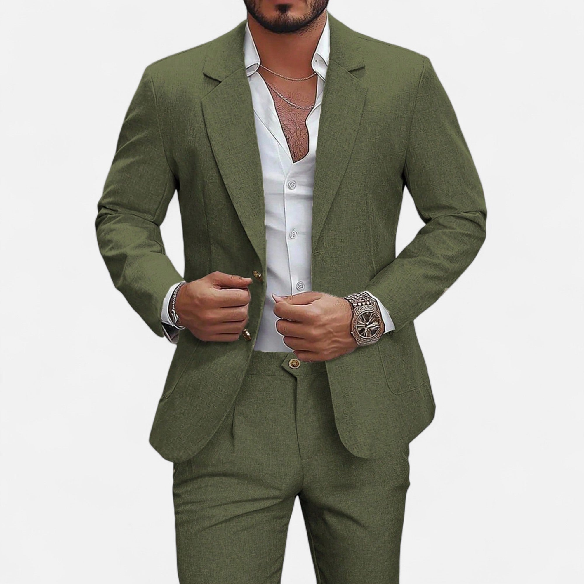 Maison Dresson | Men’s Single-Breasted Blazer & Trousers in Twill Heritage