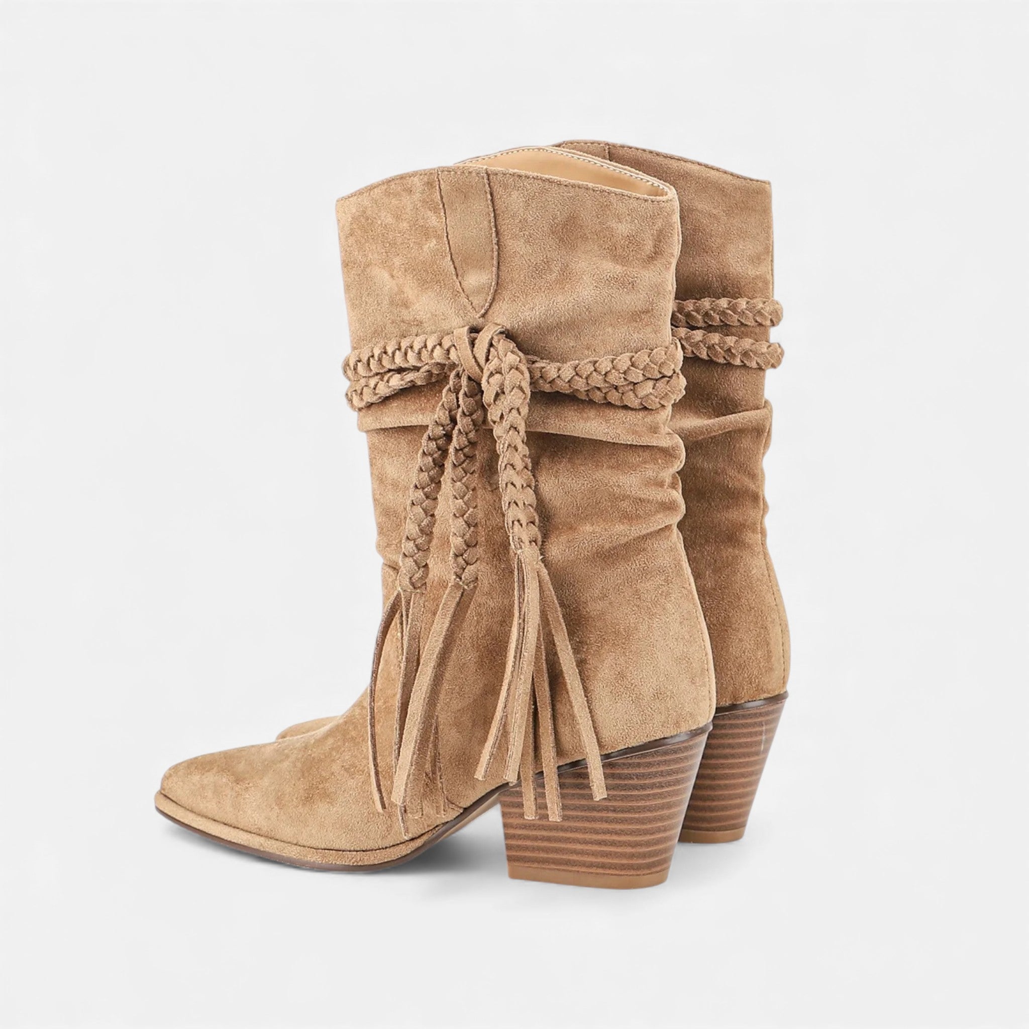 Maison Dresson | Women’s Retro Desert Boots with Chunky Heel