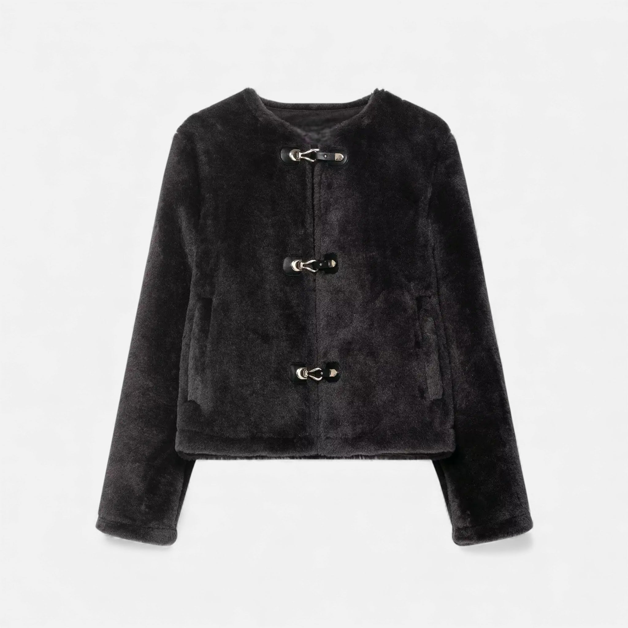 Maison Dresson | Women’s Faux Fur Toggle Button Jacket
