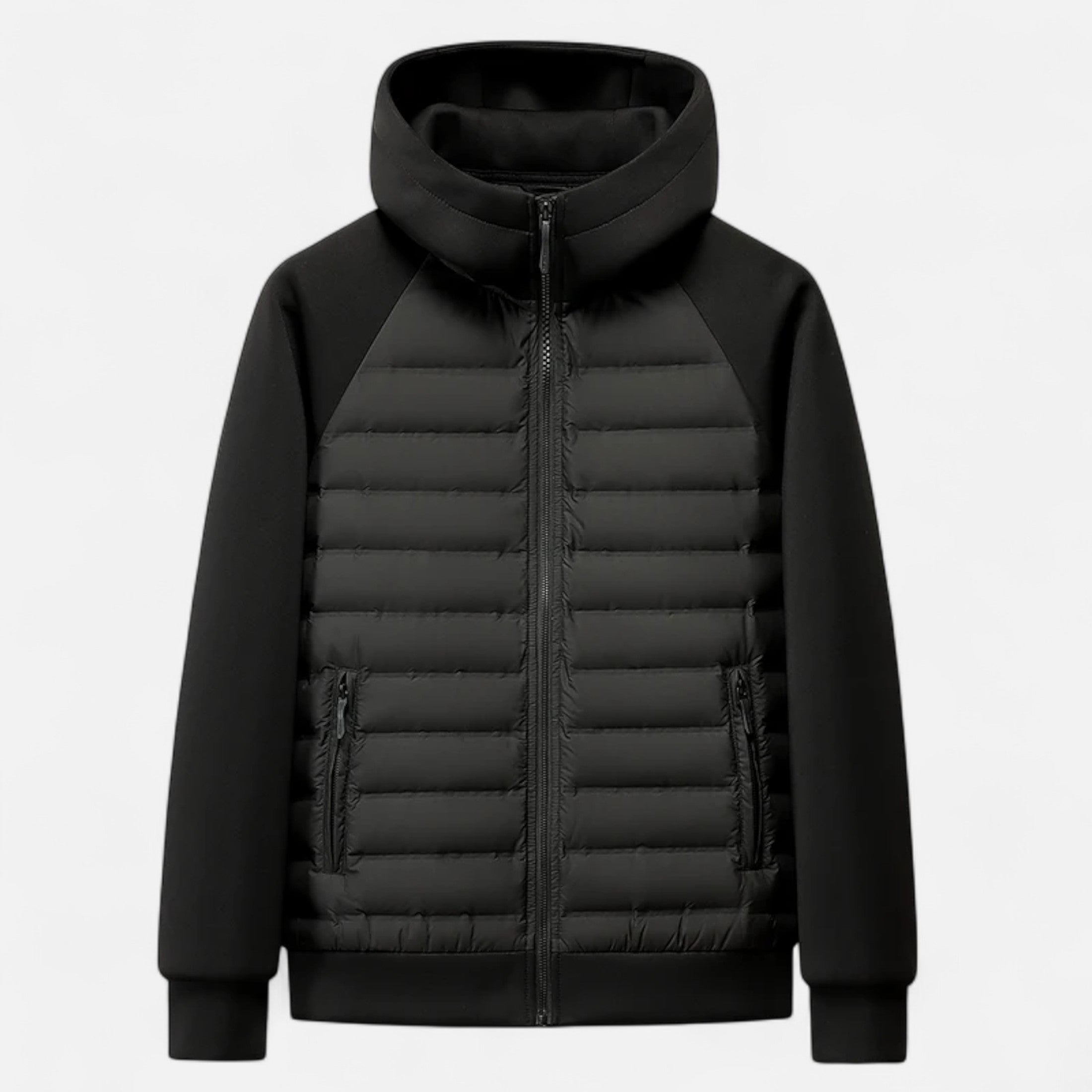 Maison Dresson | Men’s Hooded Down Jacket – Spliced Quilted Style