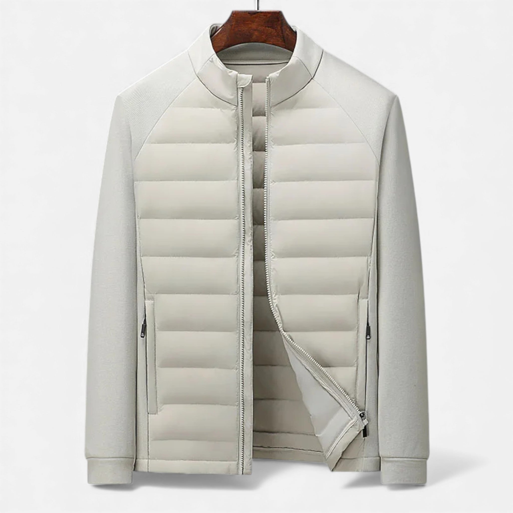 Maison Dresson | Men’s Quilted Down Jacket with Stand-Up Collar