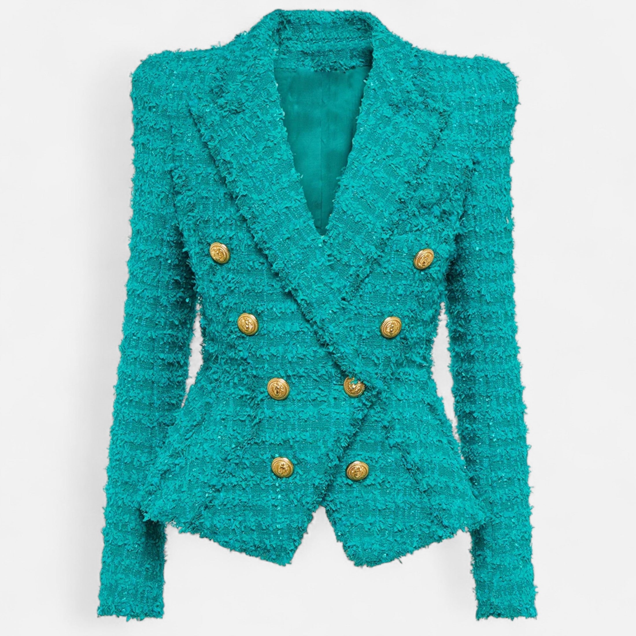 Maison Dresson | Women’s Tweed Blazer – Slim Fit with Tassel Fringe