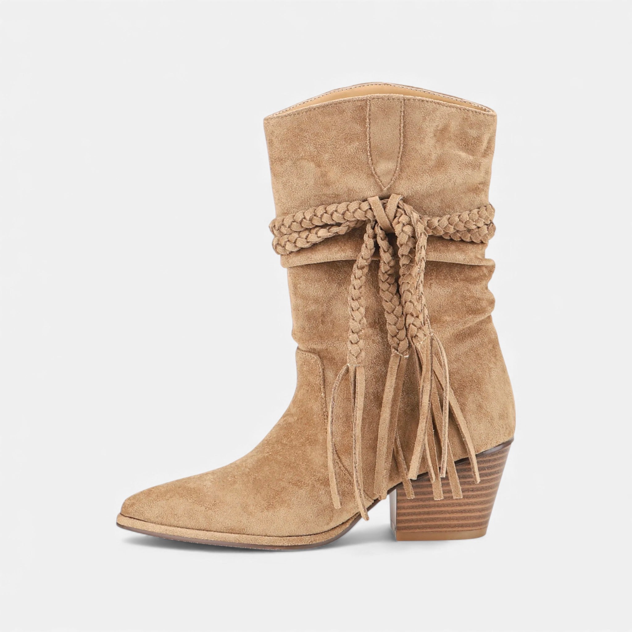 Maison Dresson | Women’s Retro Desert Boots with Chunky Heel