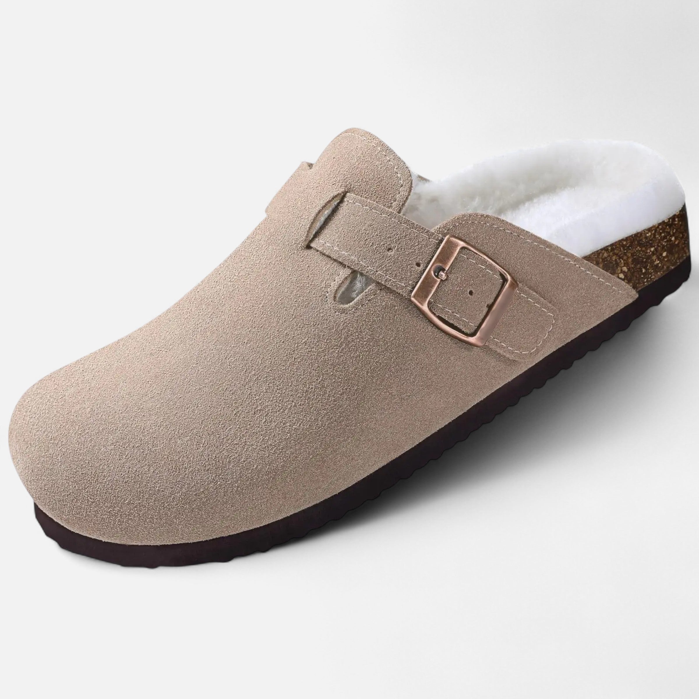Maison Dresson | Unisex Fur-Lined Cork Clogs