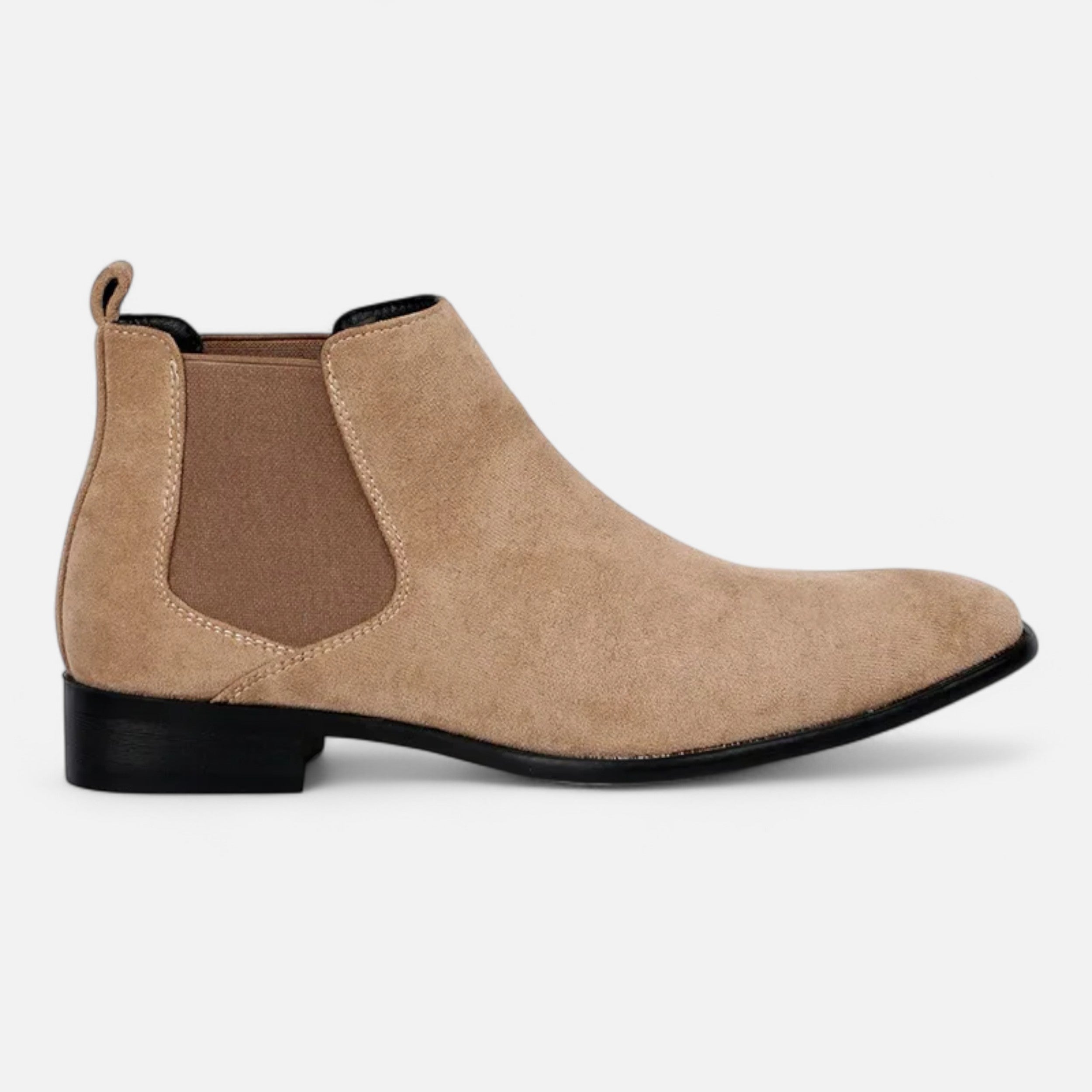 Maison Dresson | Men’s Suede Square-Toe Chelsea Boots