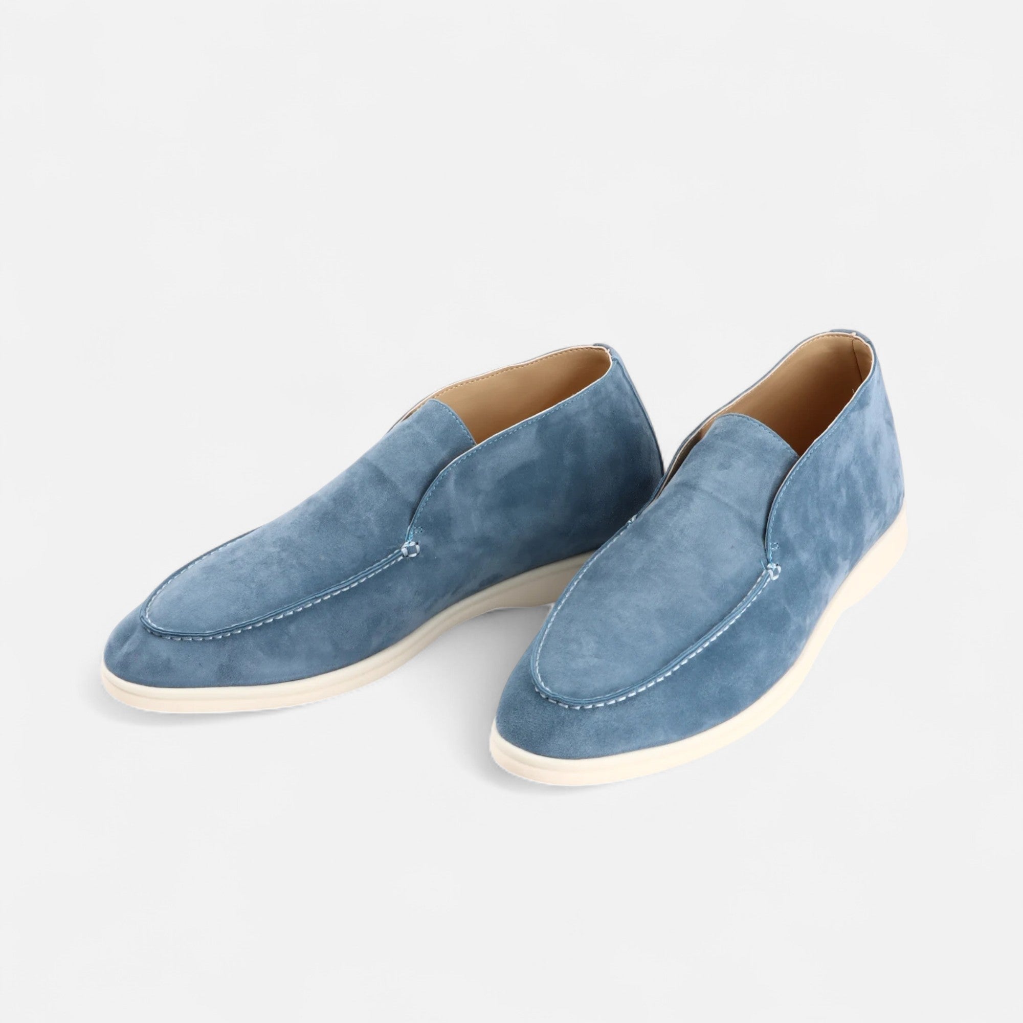 Maison Dresson | Men’s Suede Mule Loafers in Heritage Camel