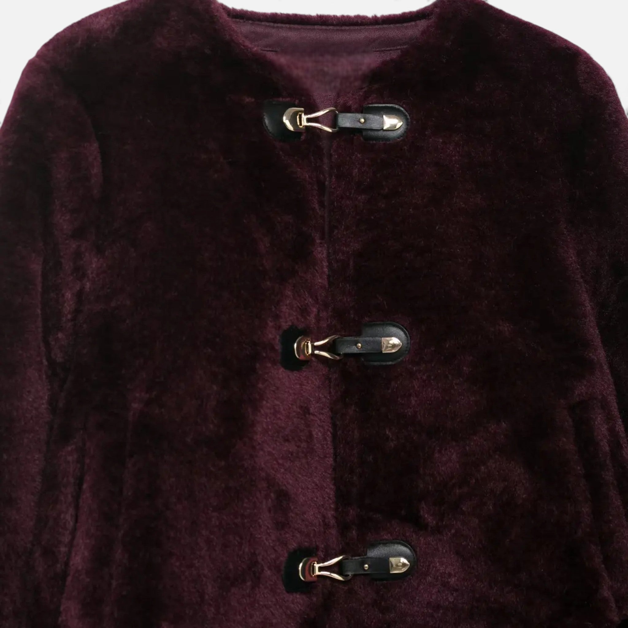 Maison Dresson | Women’s Faux Fur Toggle Button Jacket