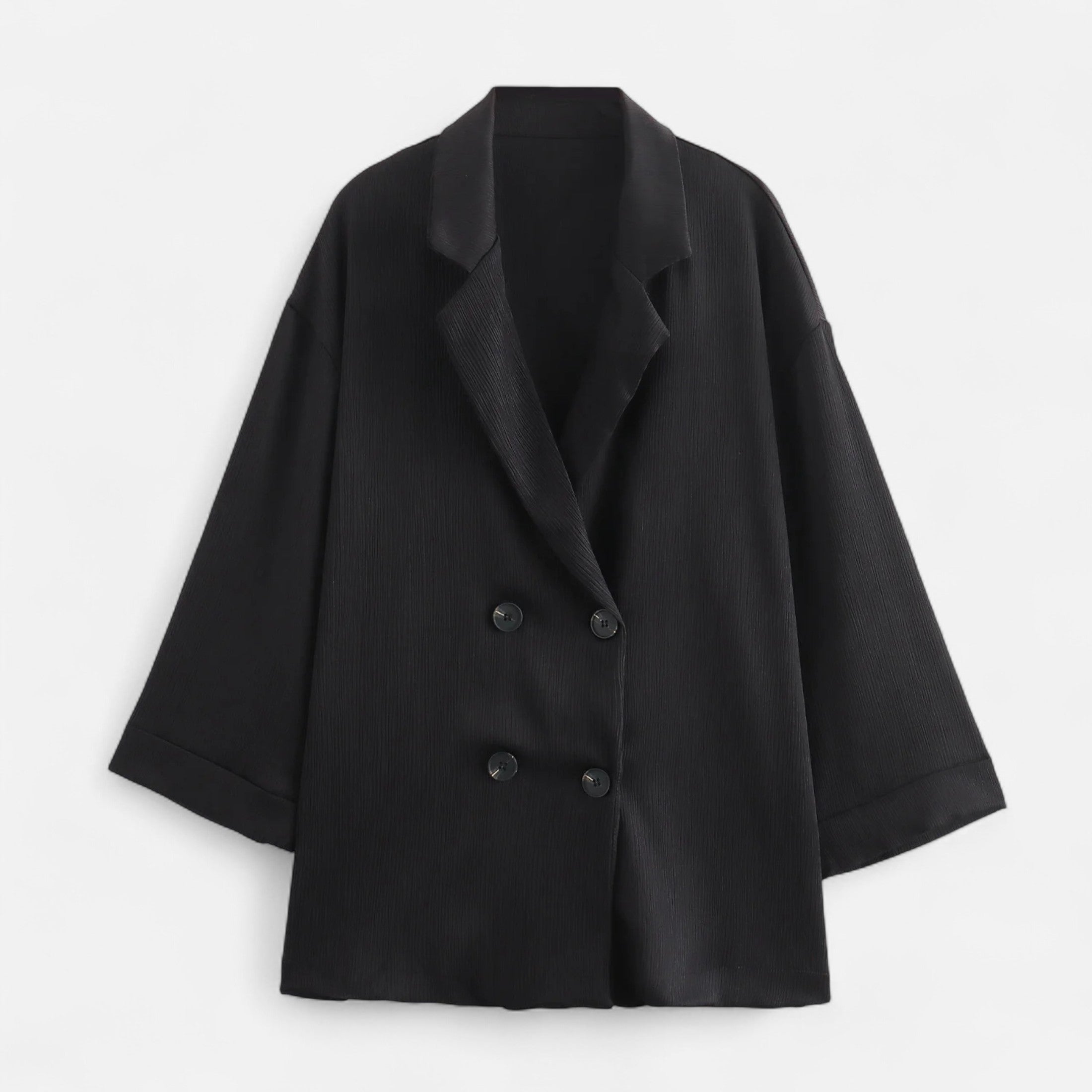 Maison Dresson | Women’s Wrinkled Suit Jacket & Pants Set – Sculpted Autumn Elegance