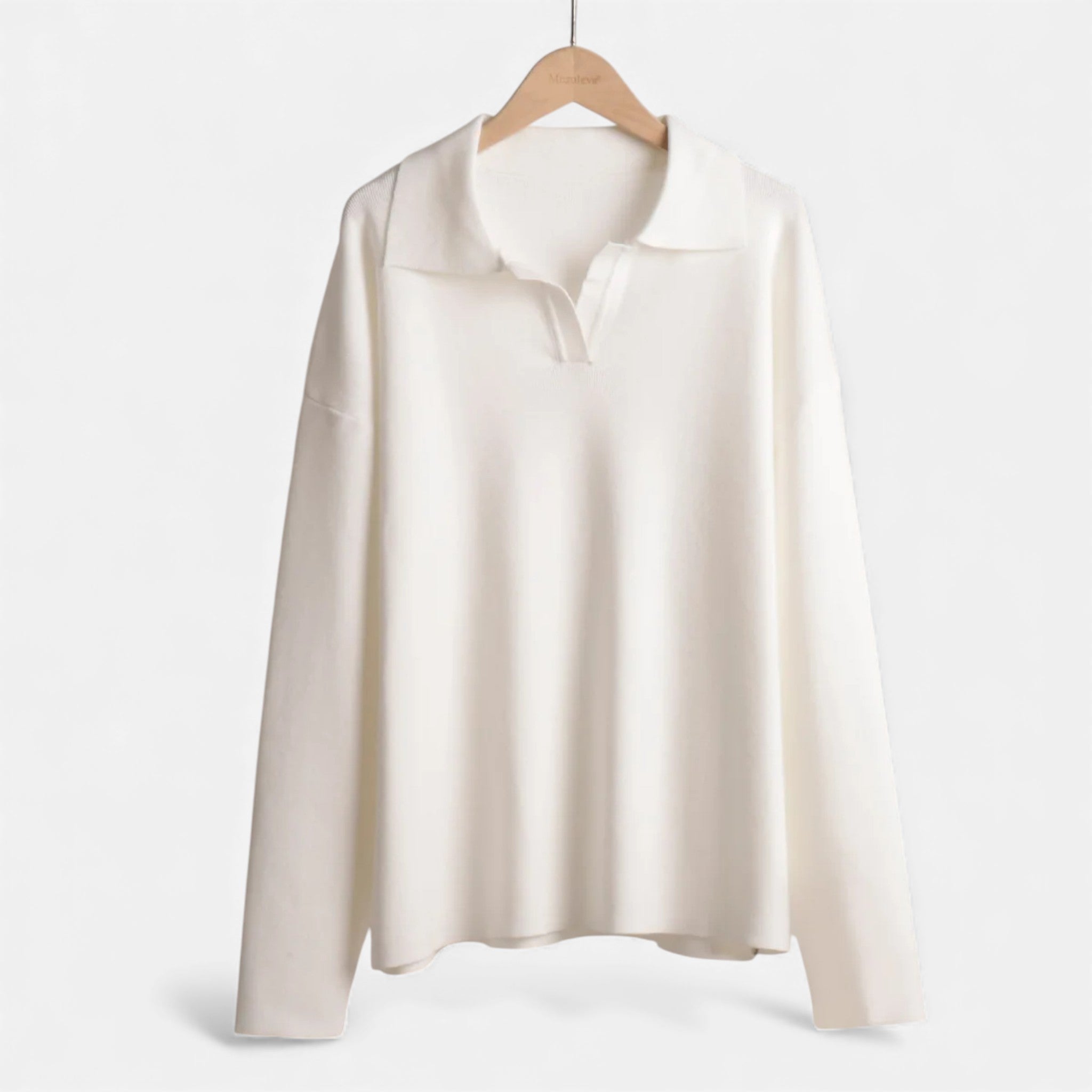 Maison Dresson | Women’s Cashmere-Feel Polo Lounge Set with Elegant Knit Detail