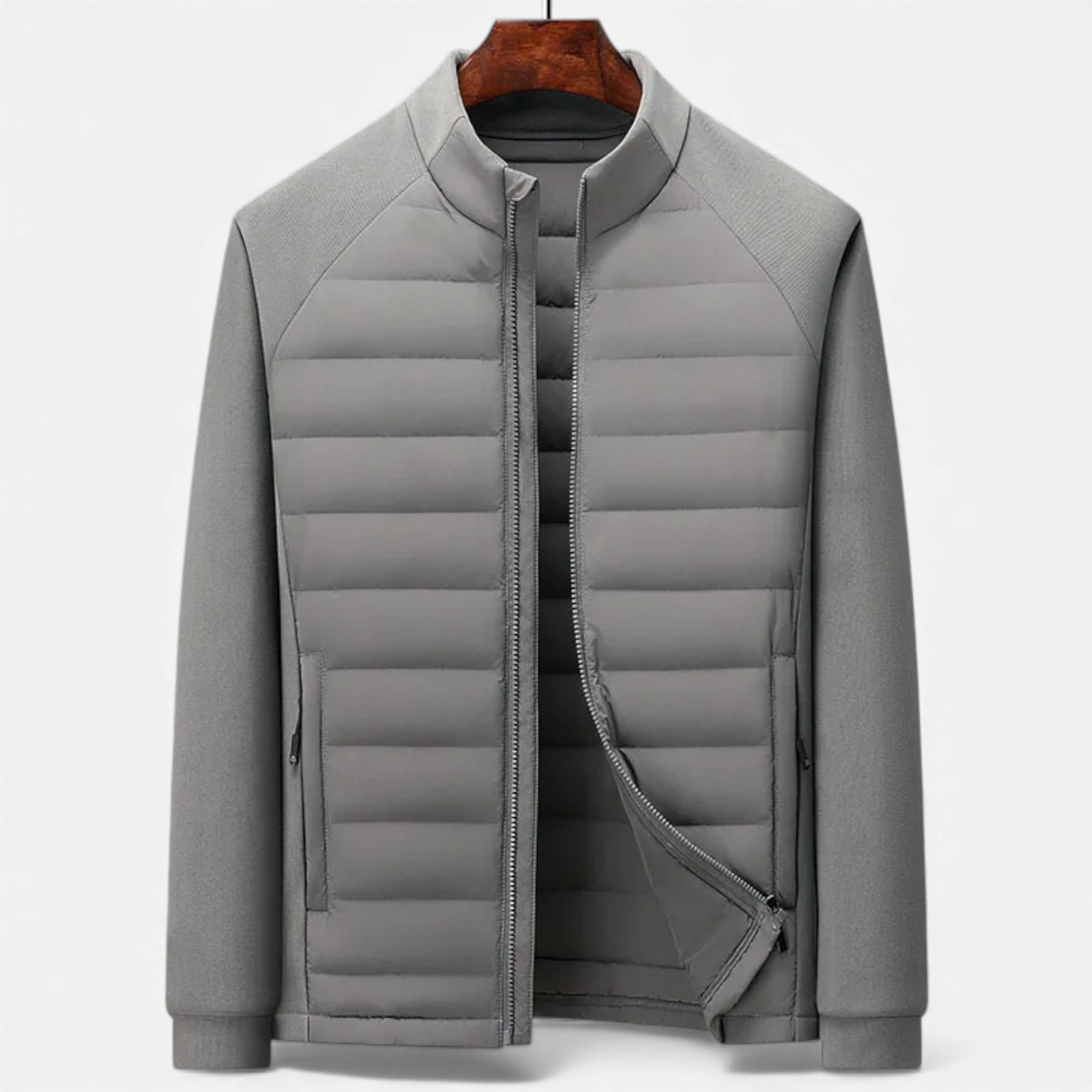 Maison Dresson | Men’s Quilted Down Jacket with Stand-Up Collar