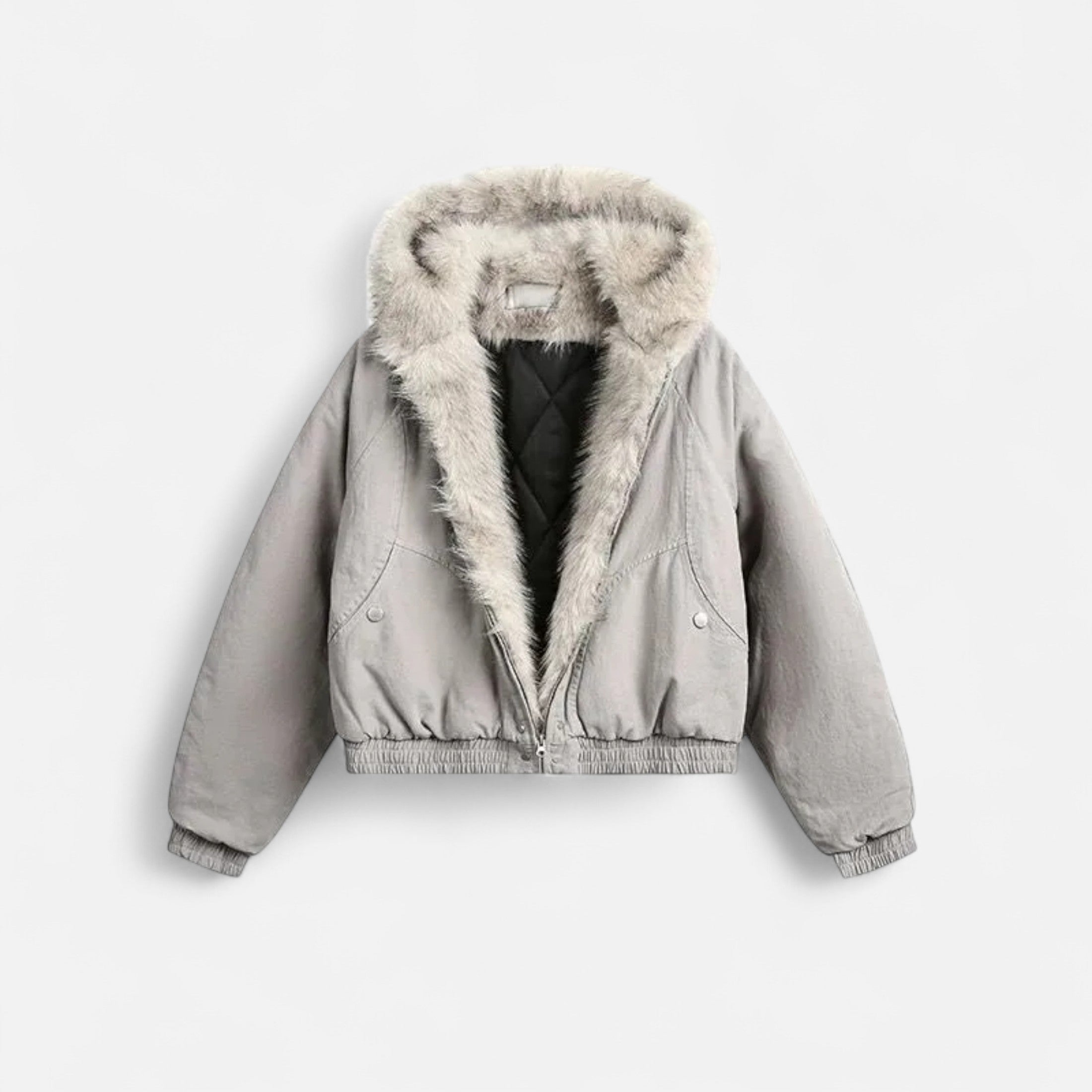 Maison Dresson | Women’s Winter Hooded Coat – Fur Collar Vintage Style