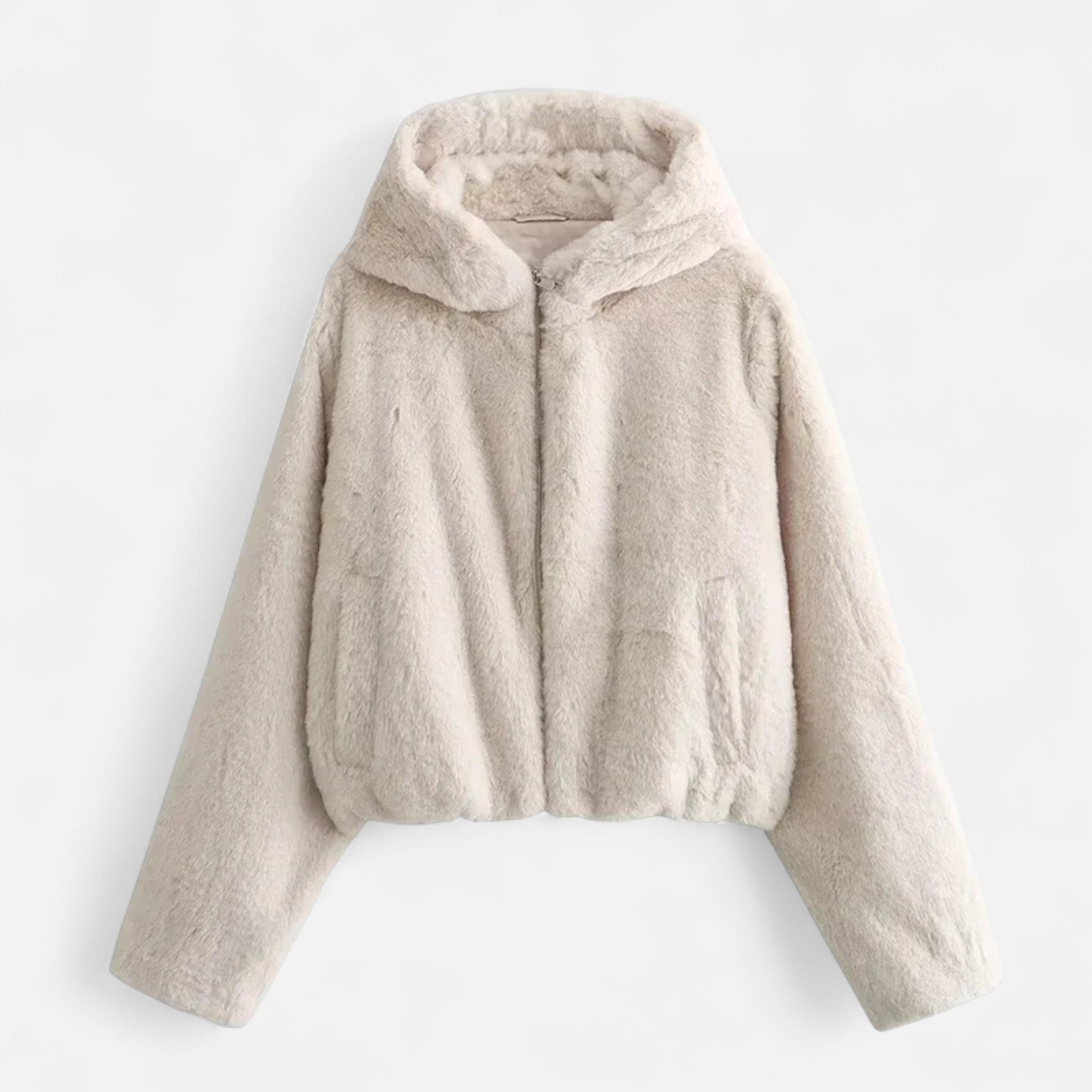 Maison Dresson | Women’s Hooded Faux Fur Coat – Winter Luxe Comfort