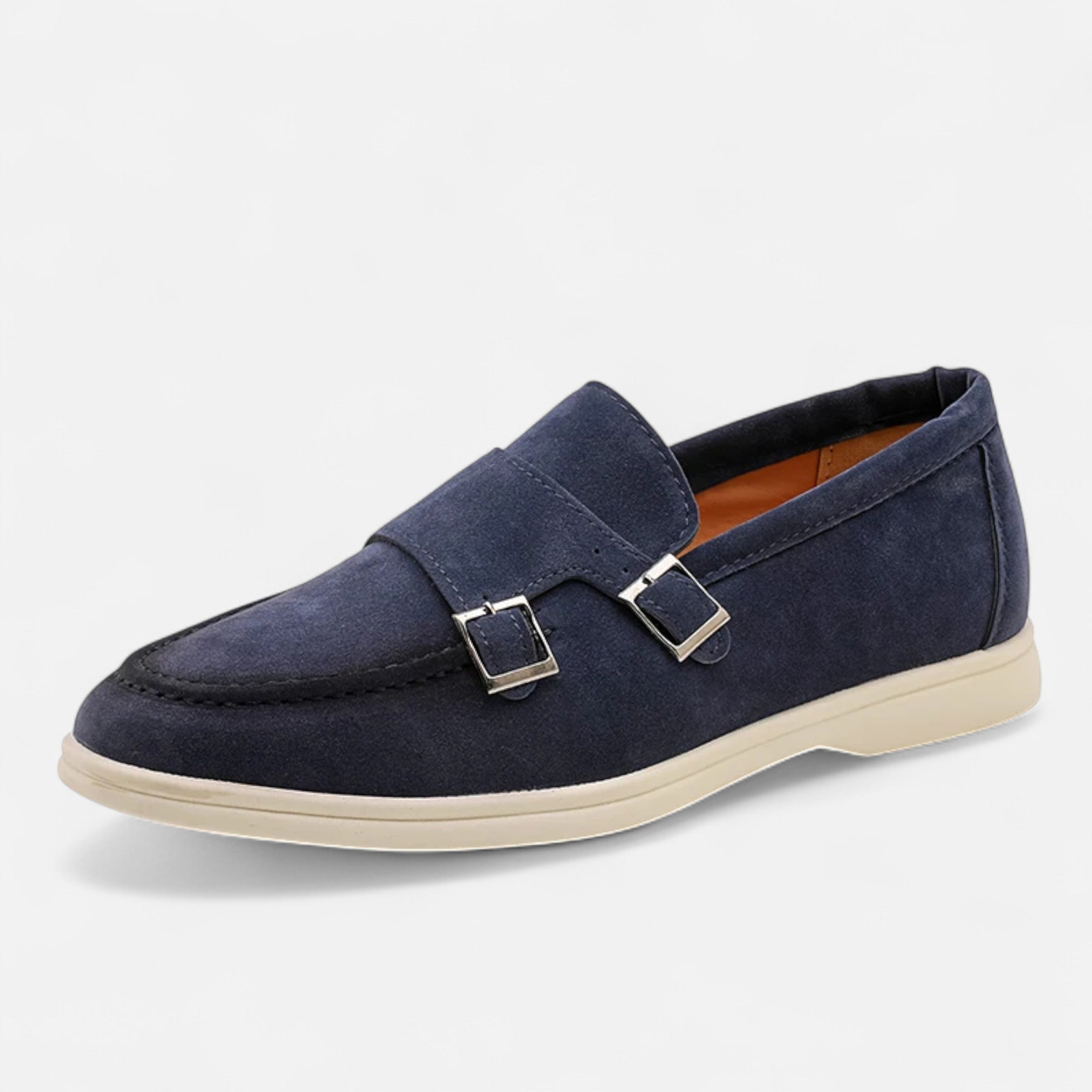 Maison Dresson | Men’s Suede Monk Strap Loafers – Slip-On Elegance