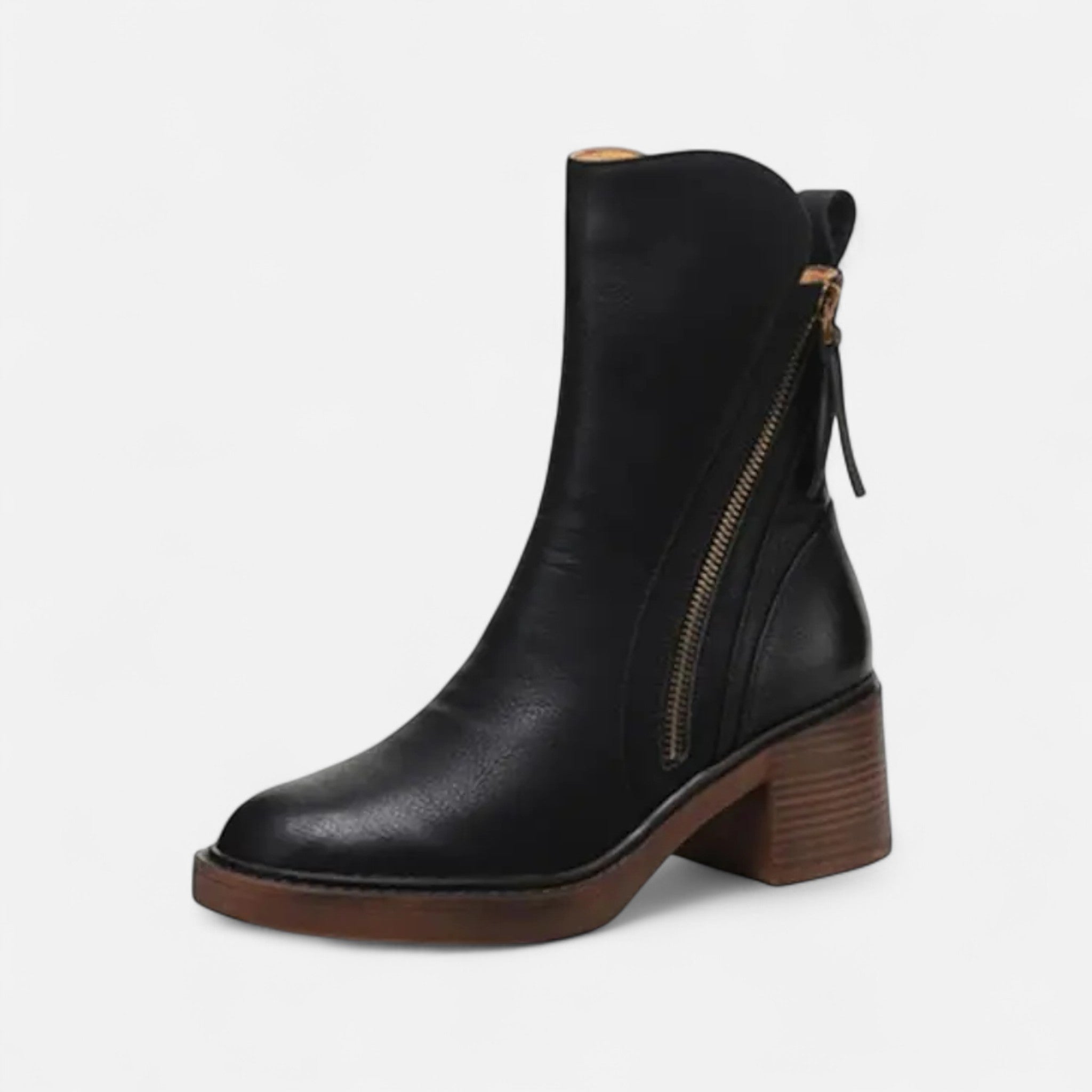Maison Dresson | Women’s Roman Leather Flat Heel Boots