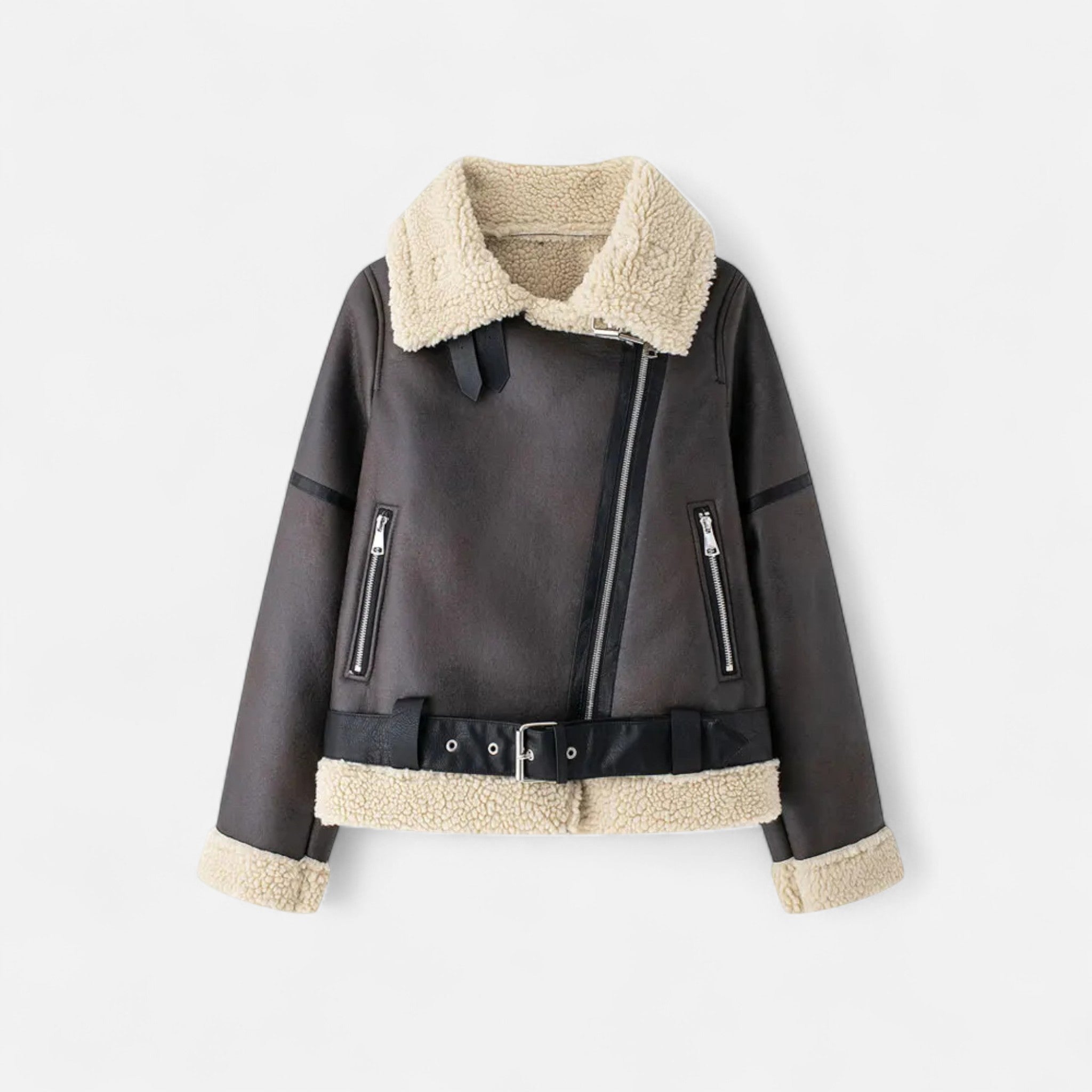 Maison Dresson | Women’s Autumn Belted Leather Jacket