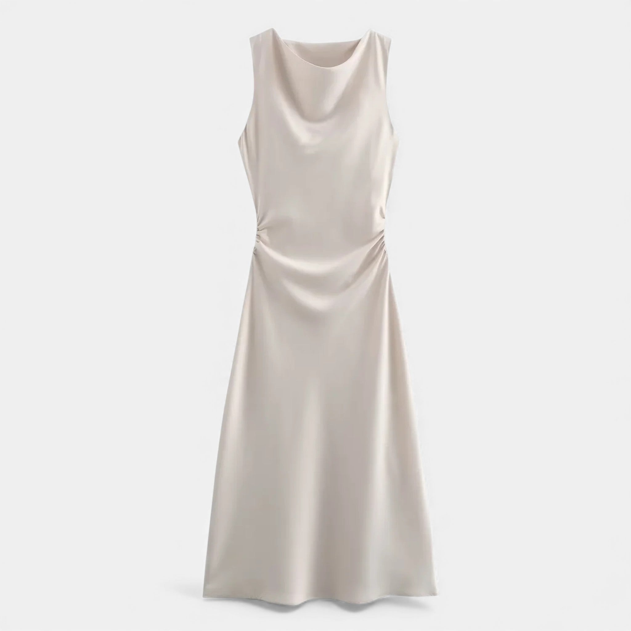 Maison Dresson | Women’s Satin Slip Midi Dress