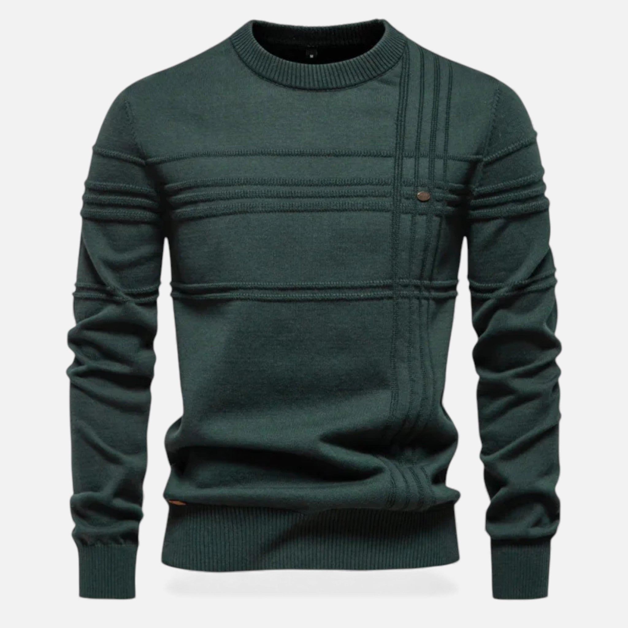 Maison Dresson | Men’s Slim Fit Structured Knit Sweater