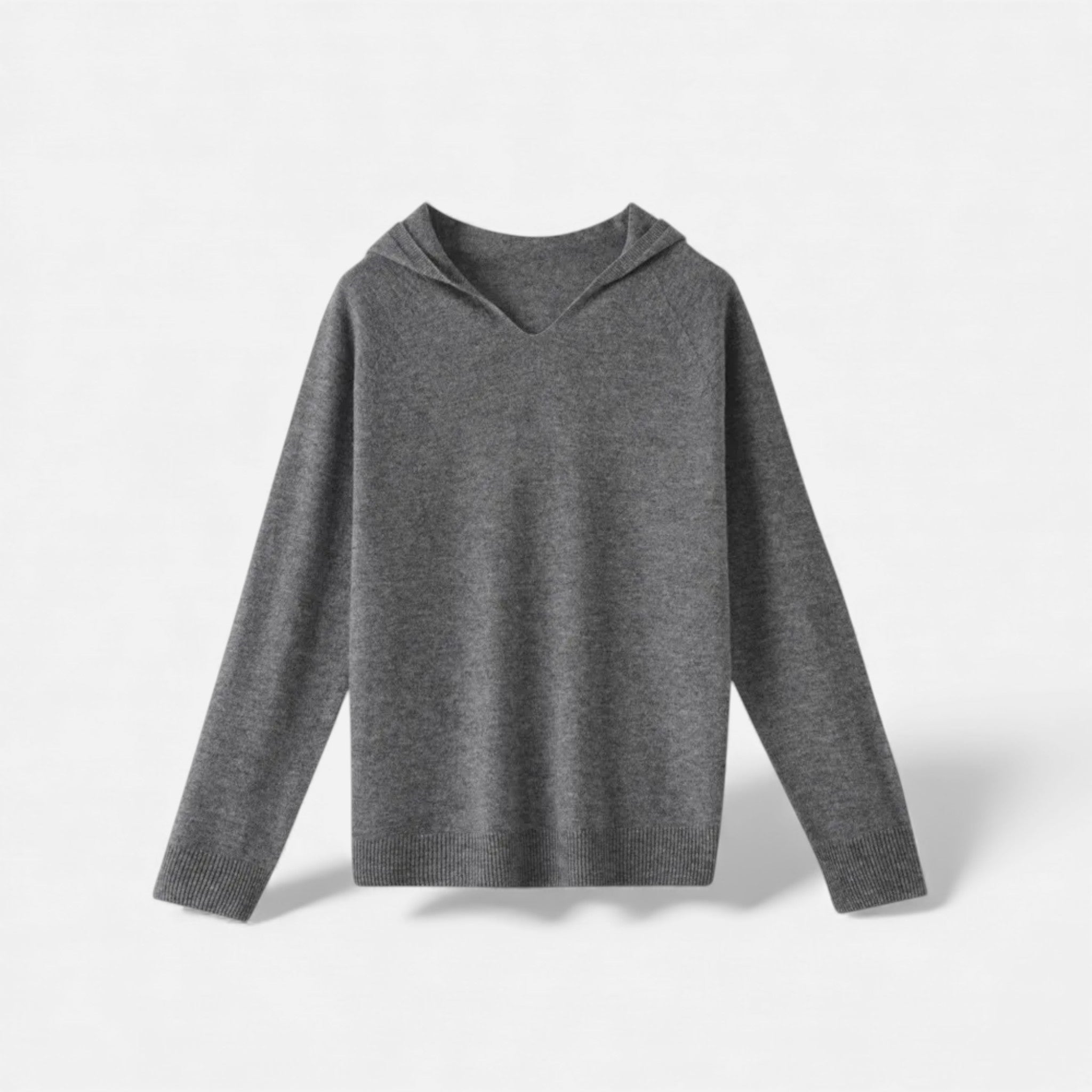 Maison Dresson | Women’s Loose Wool Knitted V-Neck Hoodie