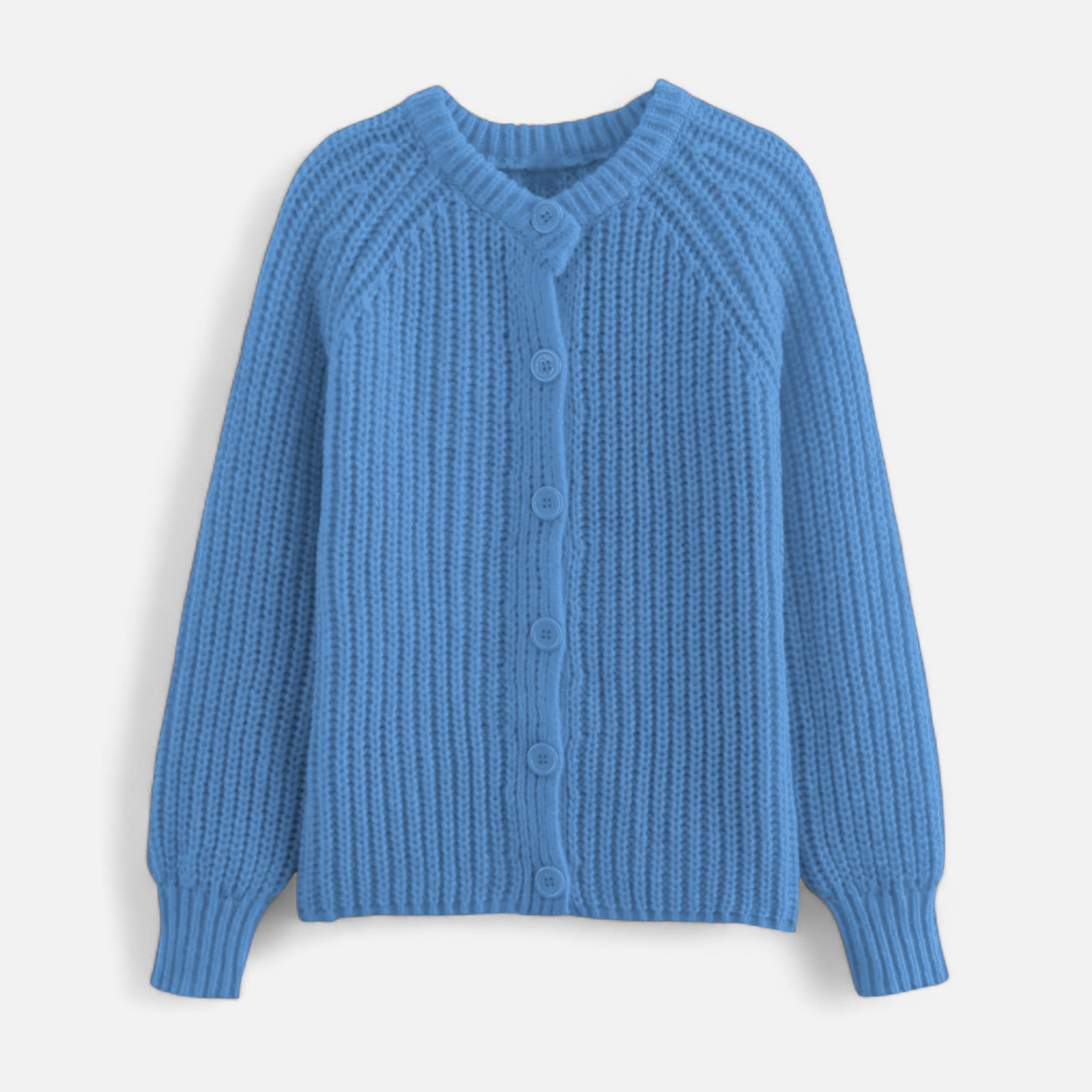 Maison Dresson | Women’s Vintage Round Neck Knit Cardigan – Effortless Autumn Grace