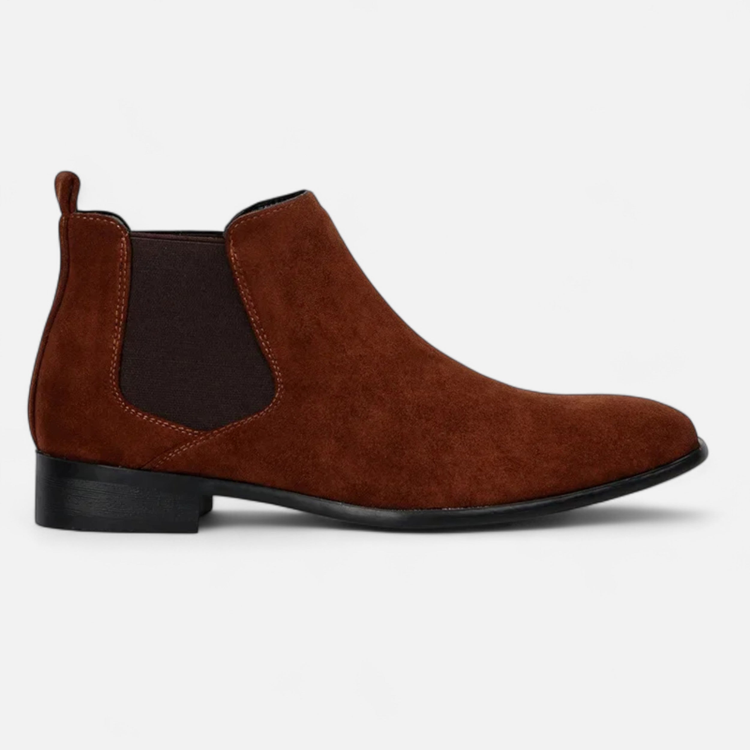 Maison Dresson | Men’s Suede Square-Toe Chelsea Boots