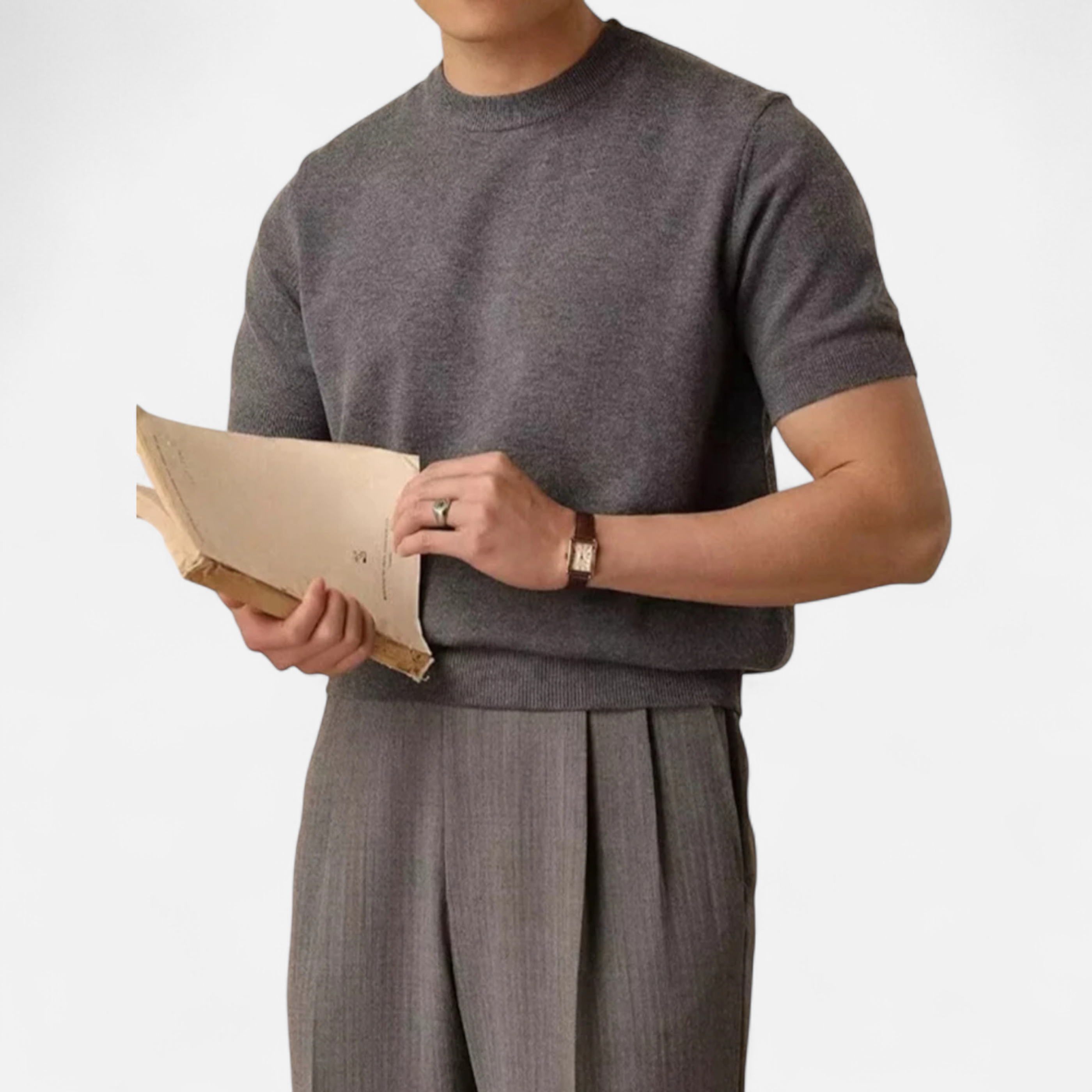 Maison Dresson | Men’s Slim-Fit Knitted T-Shirt