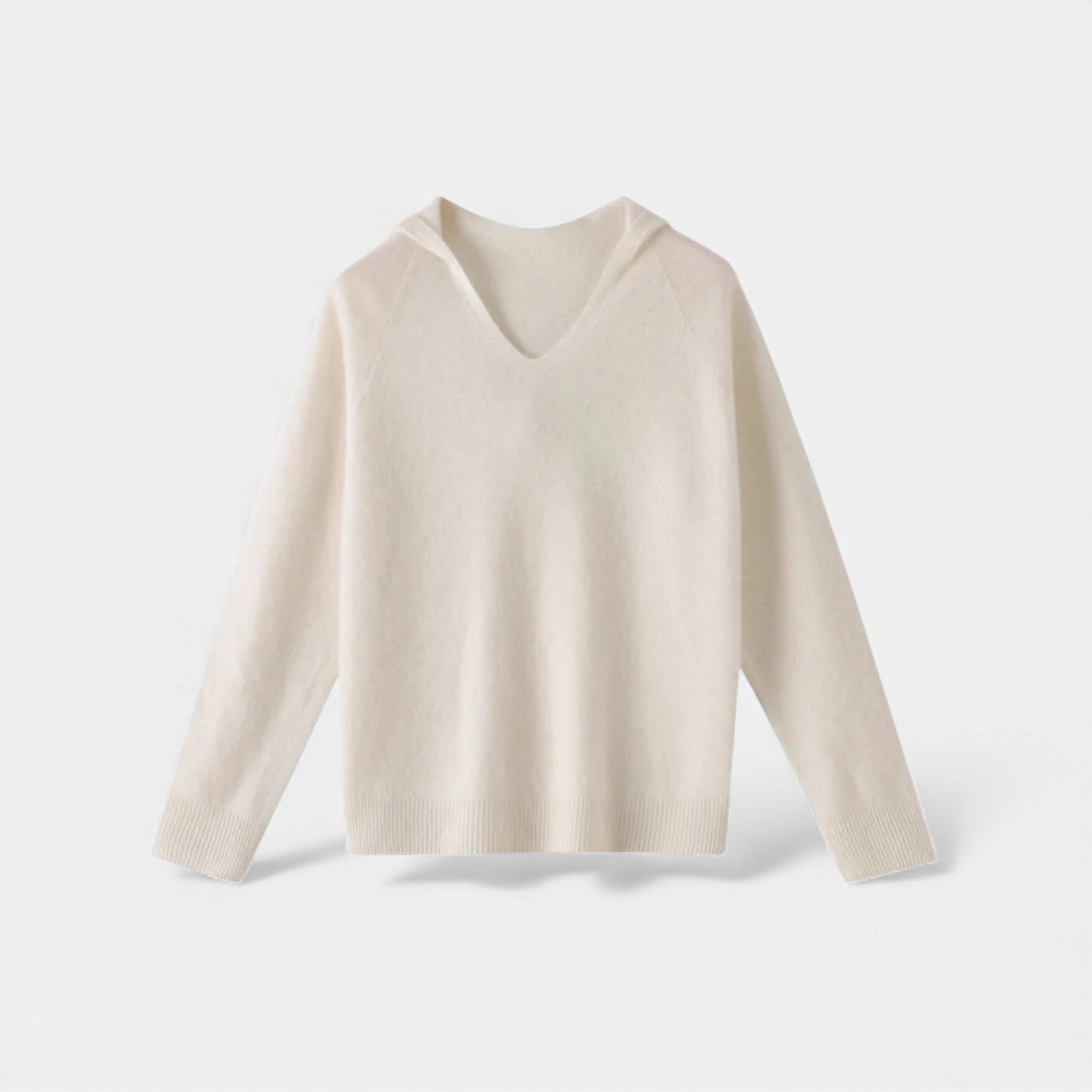 Maison Dresson | Women’s Loose Wool Knitted V-Neck Hoodie